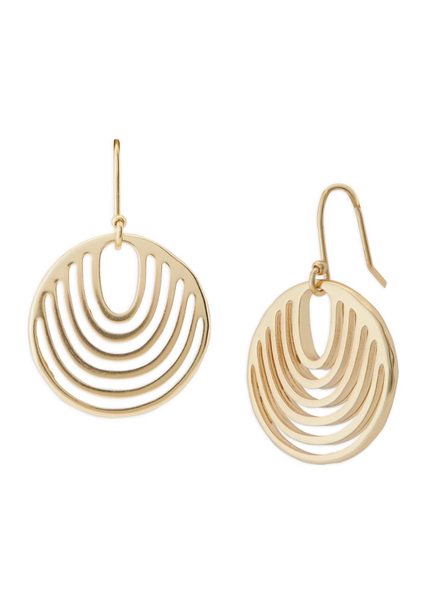 Modern Openwork Drop Earrings