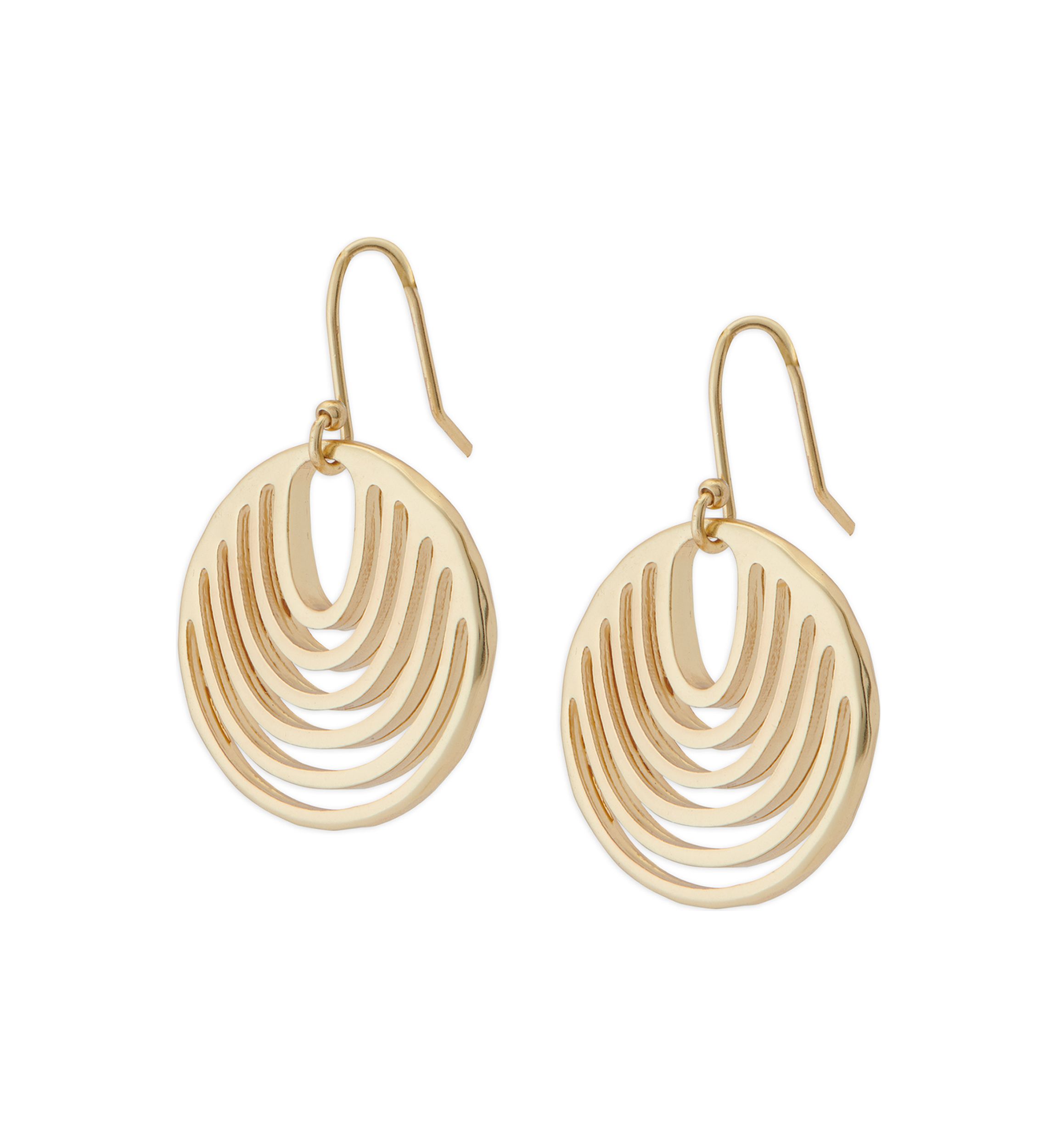 Modern Openwork Drop Earrings