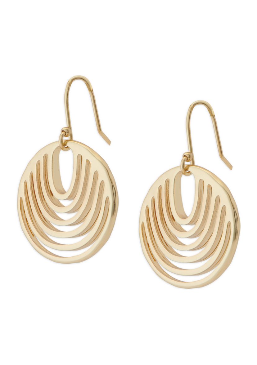 Modern Openwork Drop Earrings