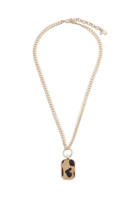 Lucky Brand Ox Heart Lock and Key Short Pendant Necklace