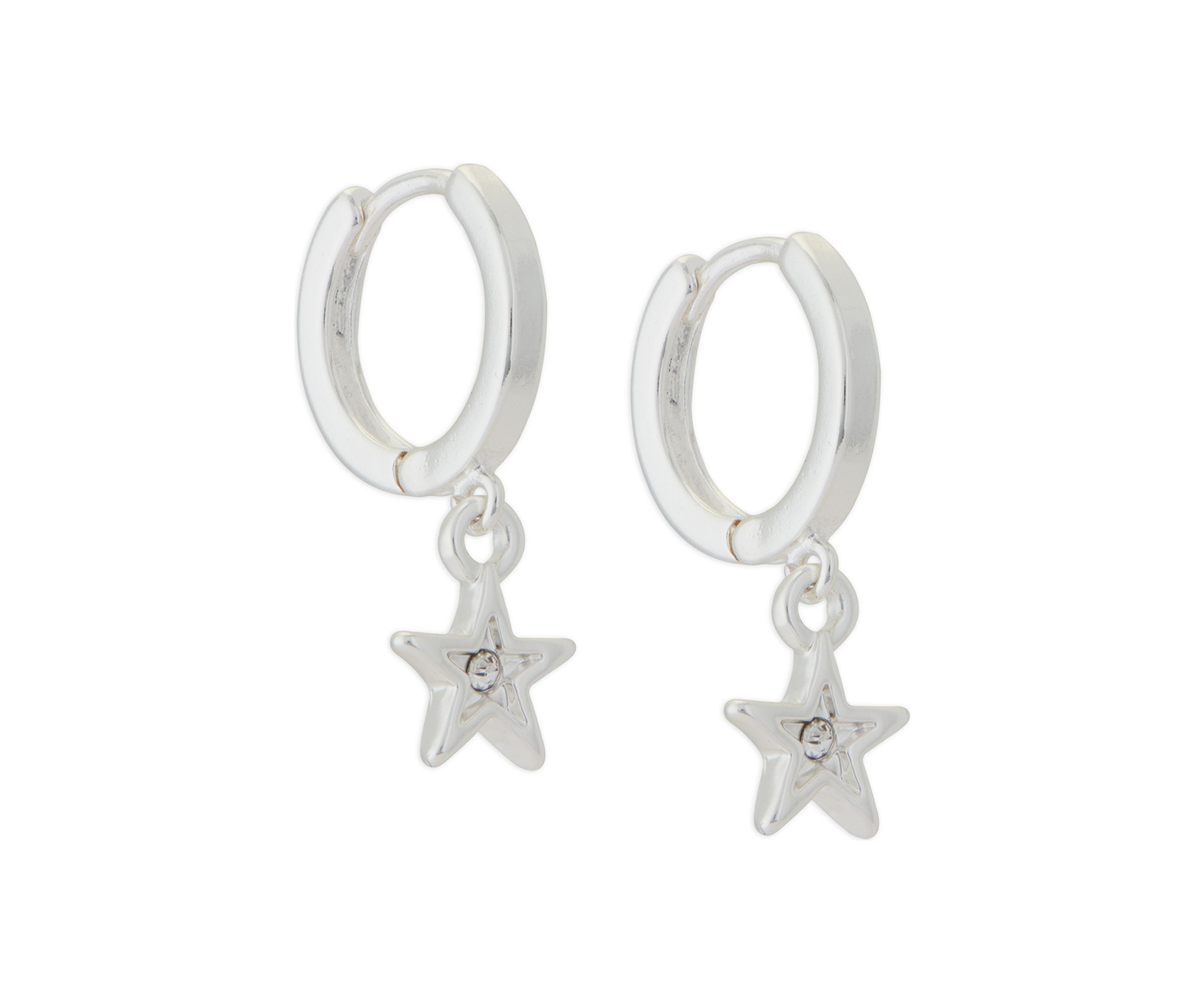 Sparkle and Star Hoop Earrings Set