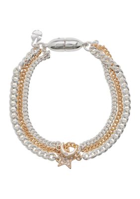 Lucky Brand Celestial Detail Chain Layer Bracelet