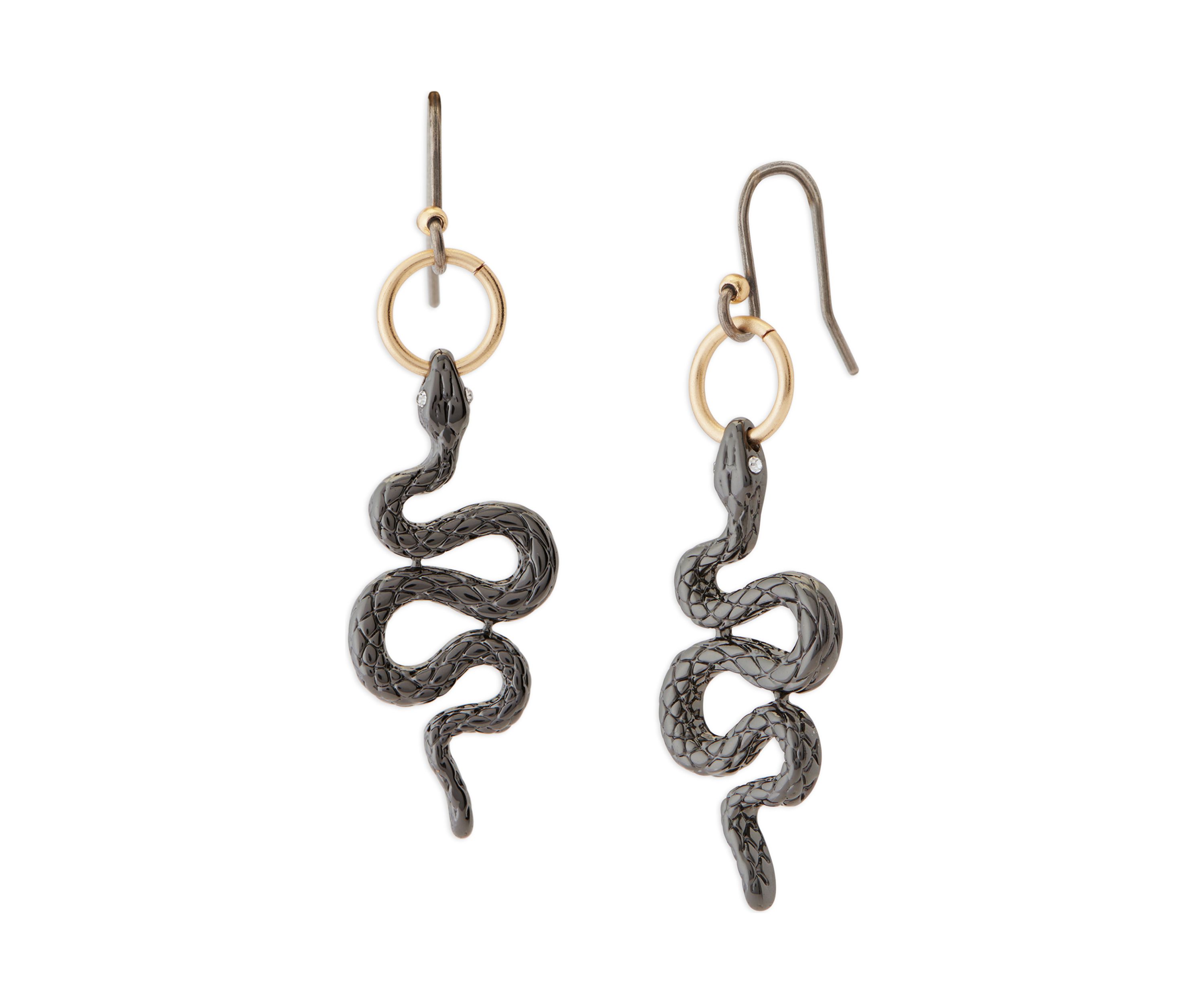 Ox Snake Drop Earrings