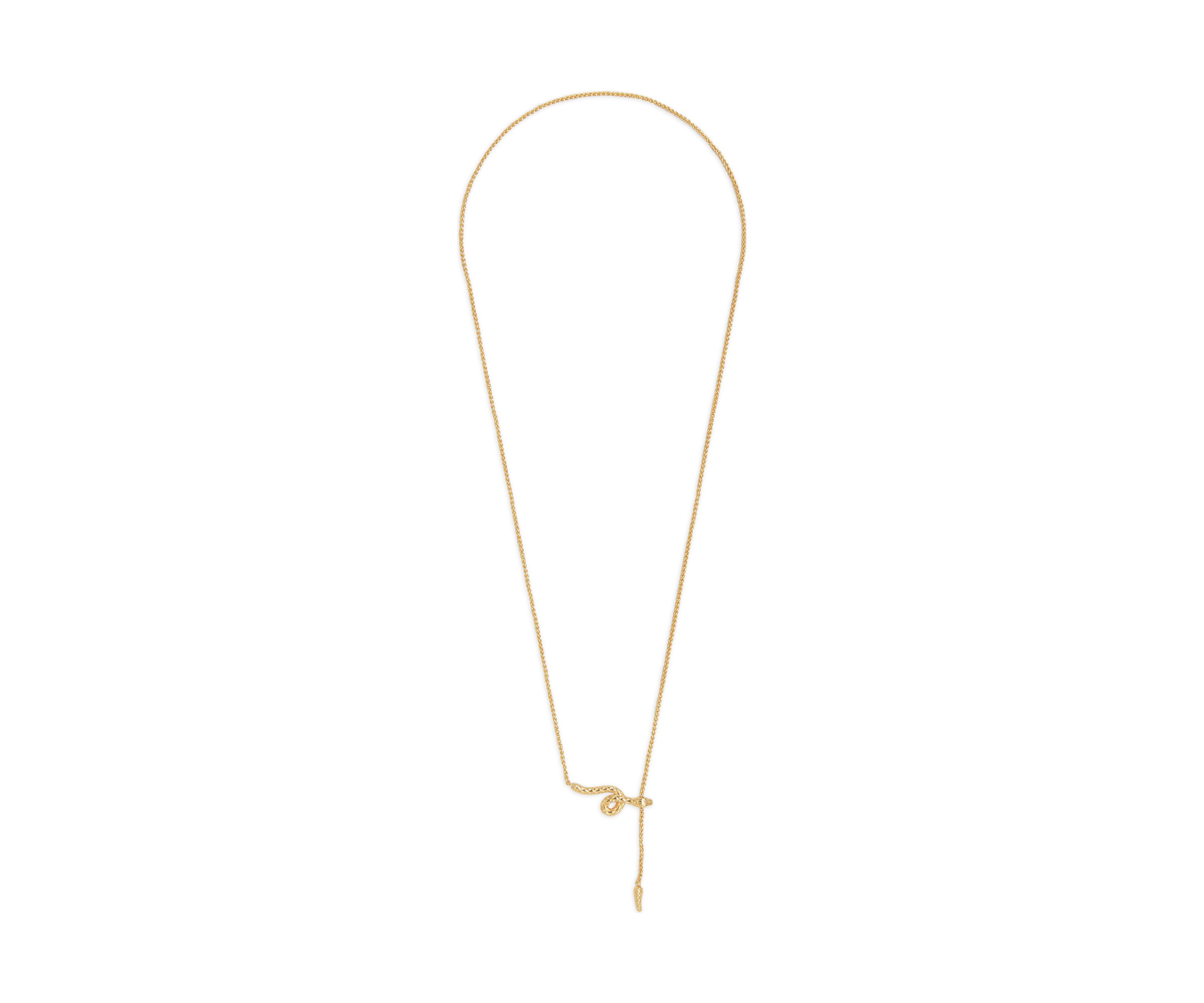 Movable Snake Y Necklace