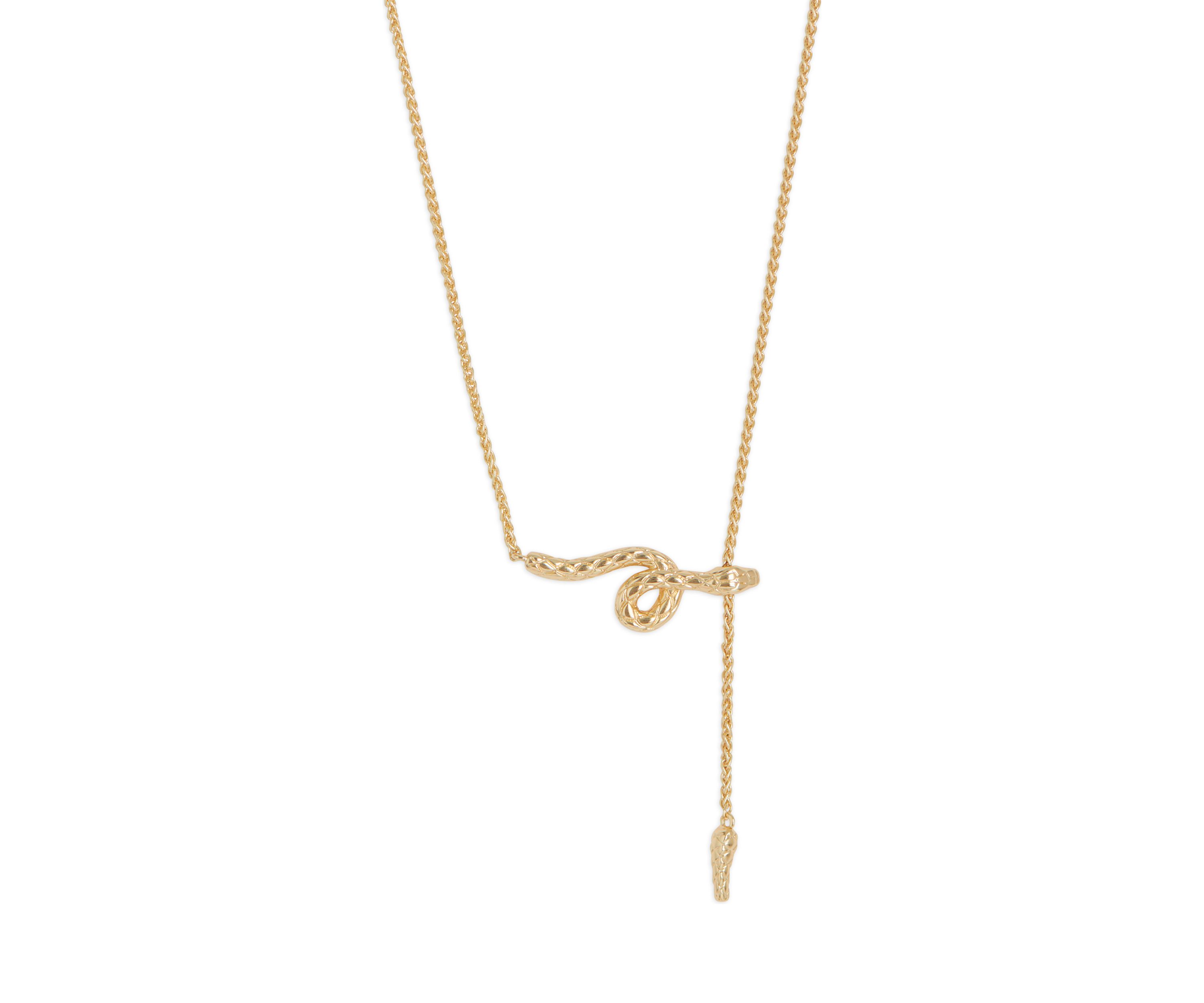 Movable Snake Y Necklace