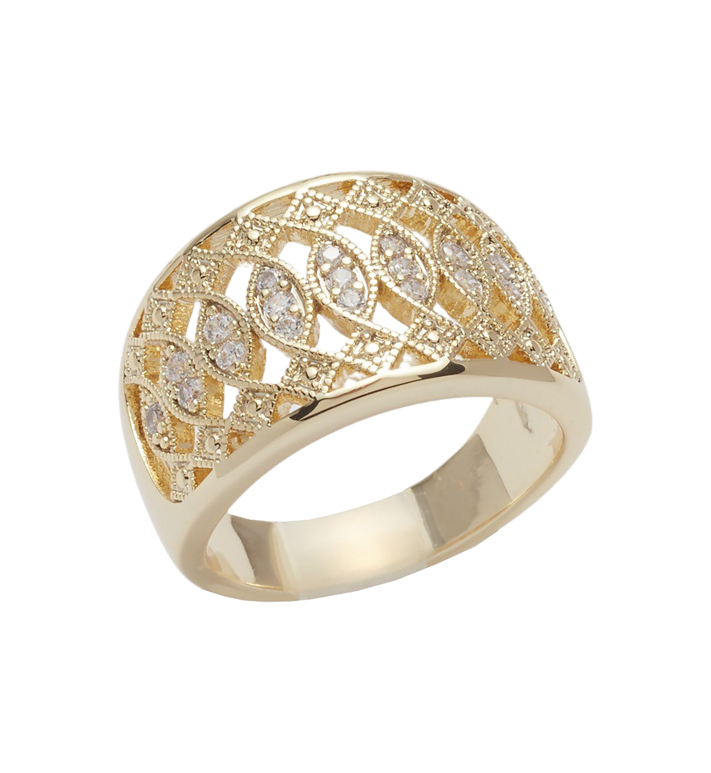  Lab Created Cubic Zirconia Open Band Ring - Boxed