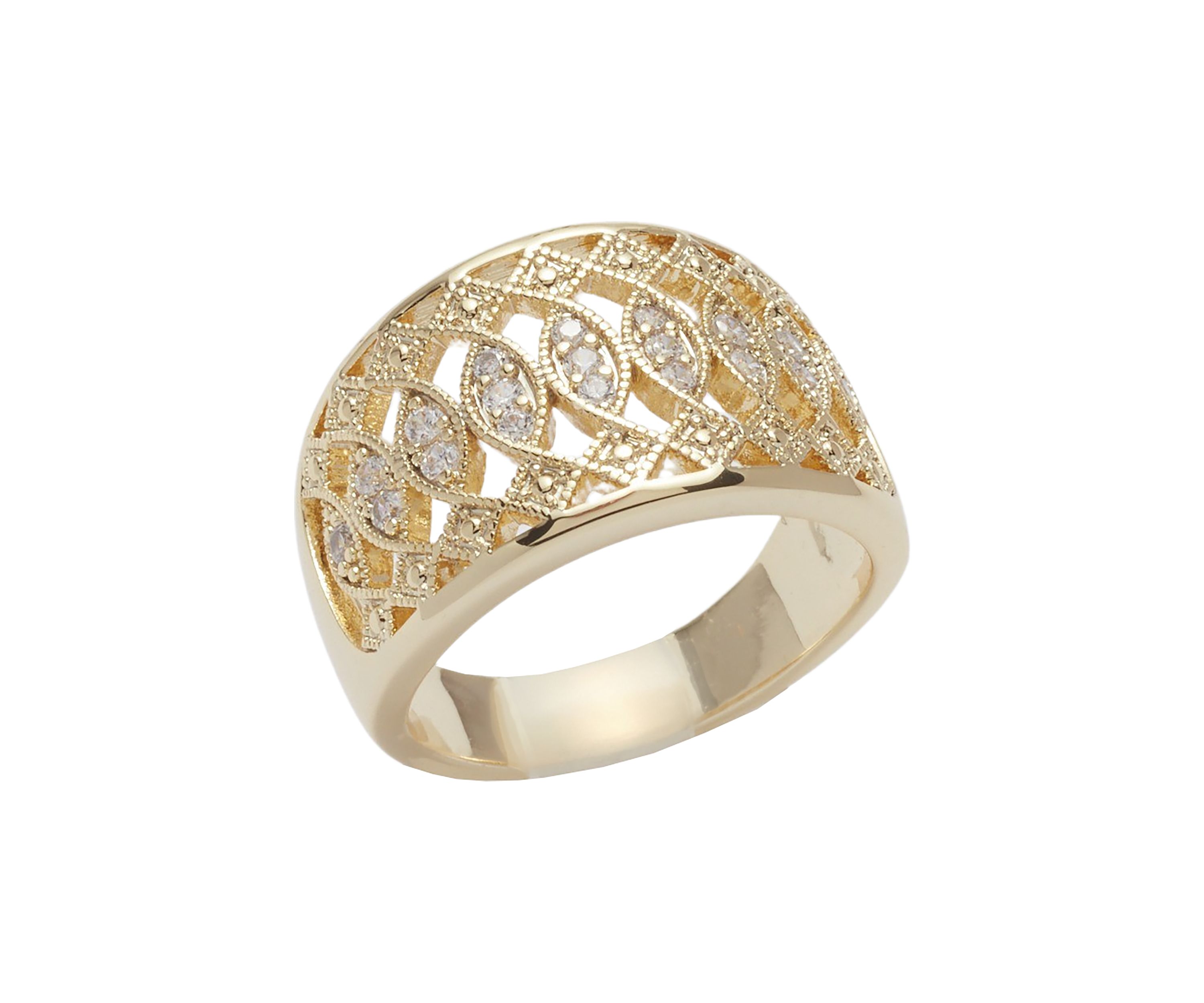  Lab Created Cubic Zirconia Open Band Ring - Boxed