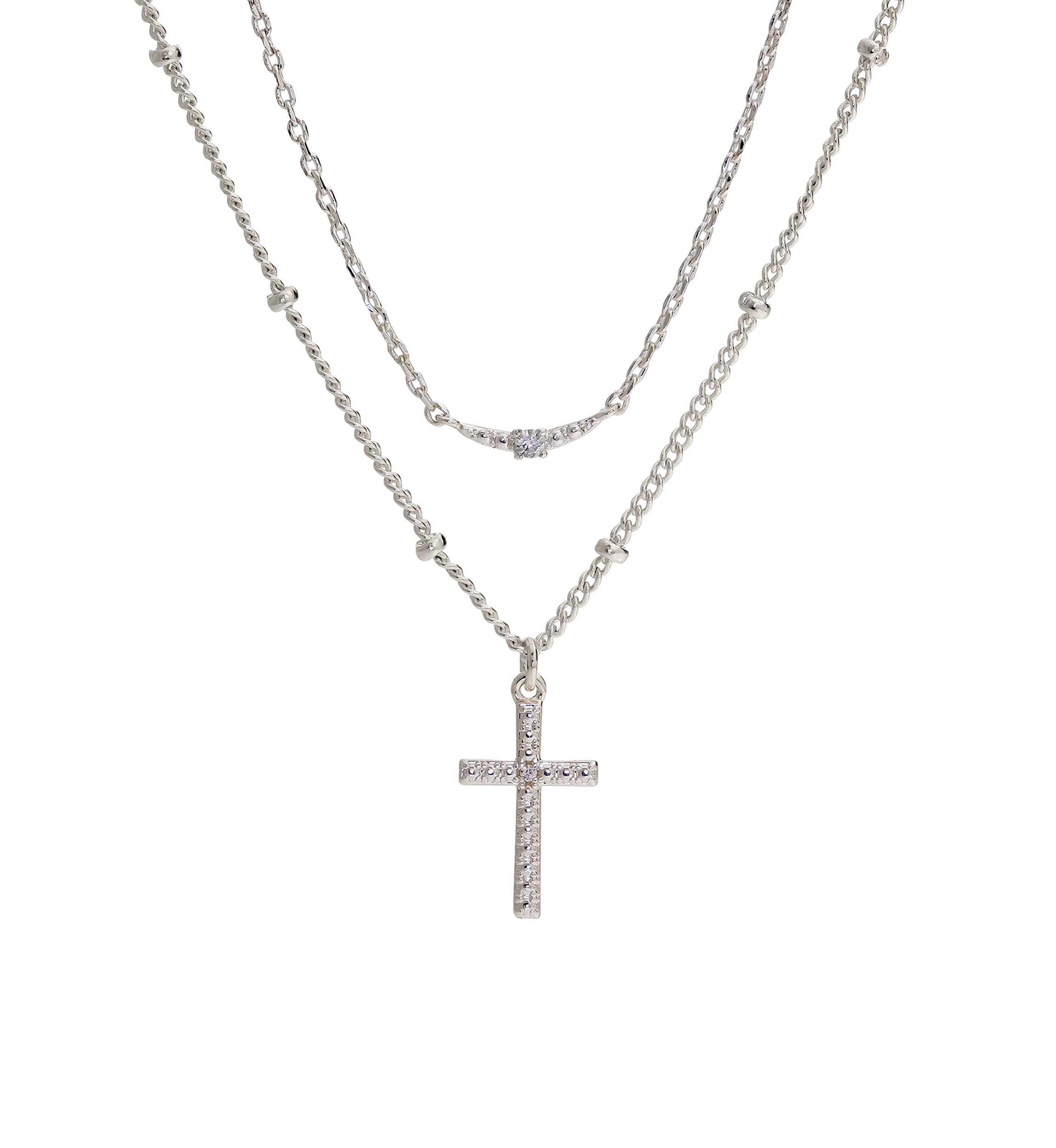 Faith Due Pendant Necklace Set 