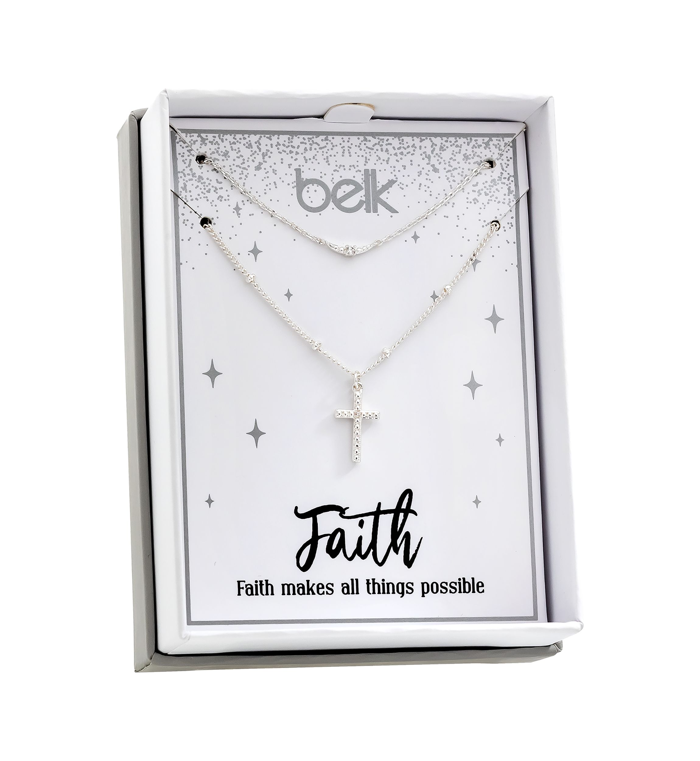 Faith Due Pendant Necklace Set 