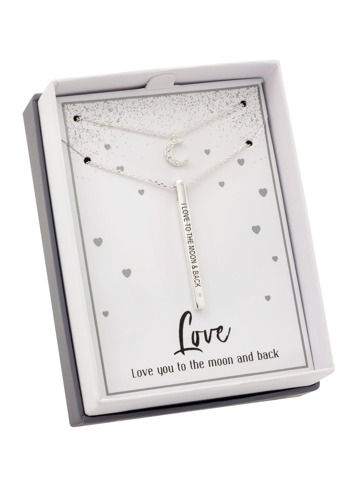 Cubic Zirconium Duo Faith Disc with Pavé Pendant Necklace