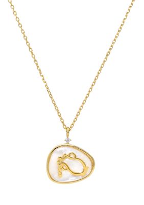 Belk Lab Created Zodiac Pendant Necklace