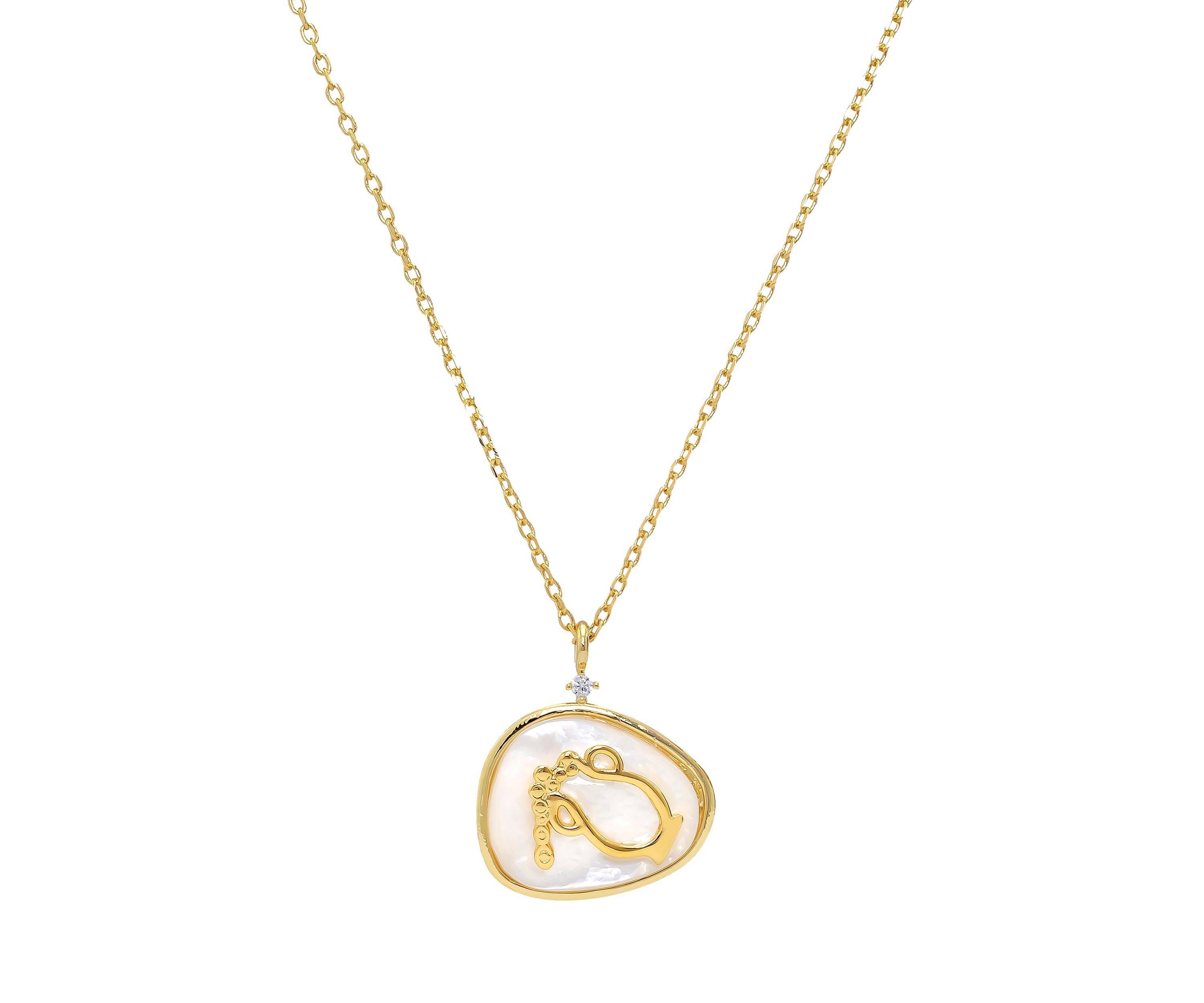 Lab Created Zodiac Pendant Necklace