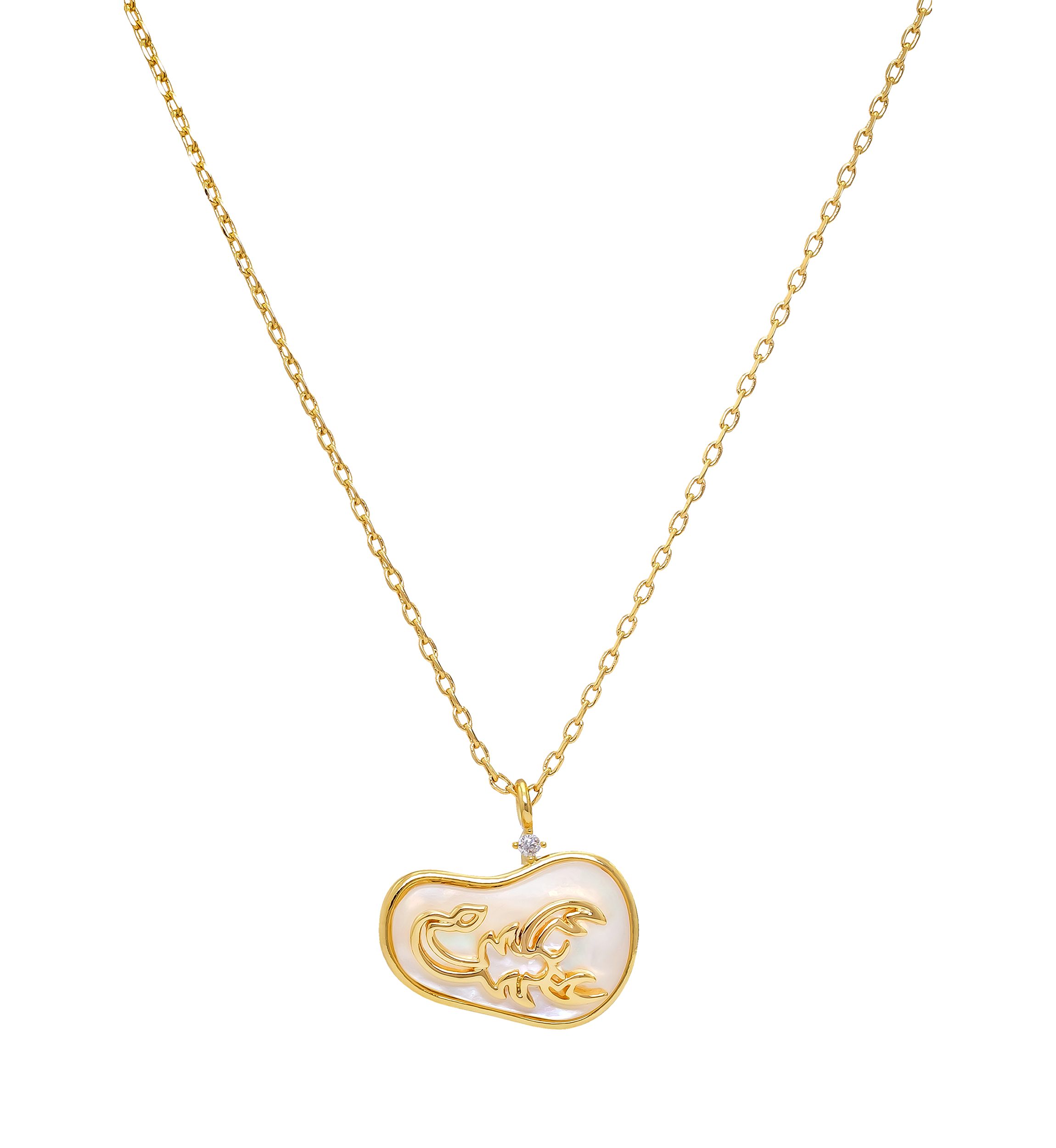 Lab Created Zodiac Pendant Necklace