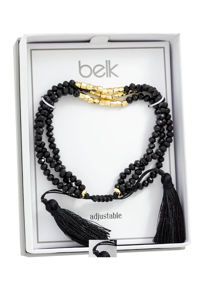 Beaded Tassel Bracelet 