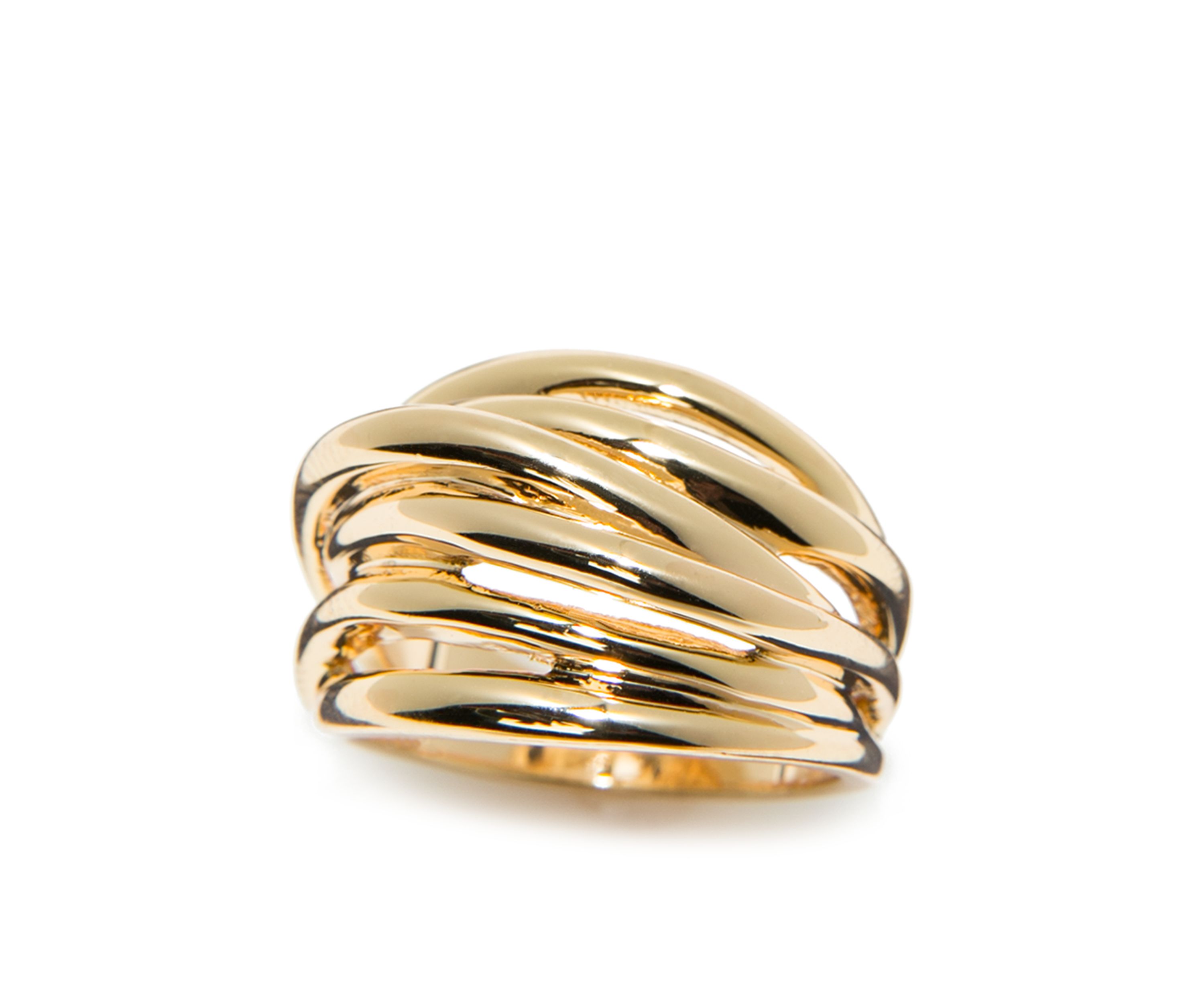 Gold-Tone Multi Band Ring