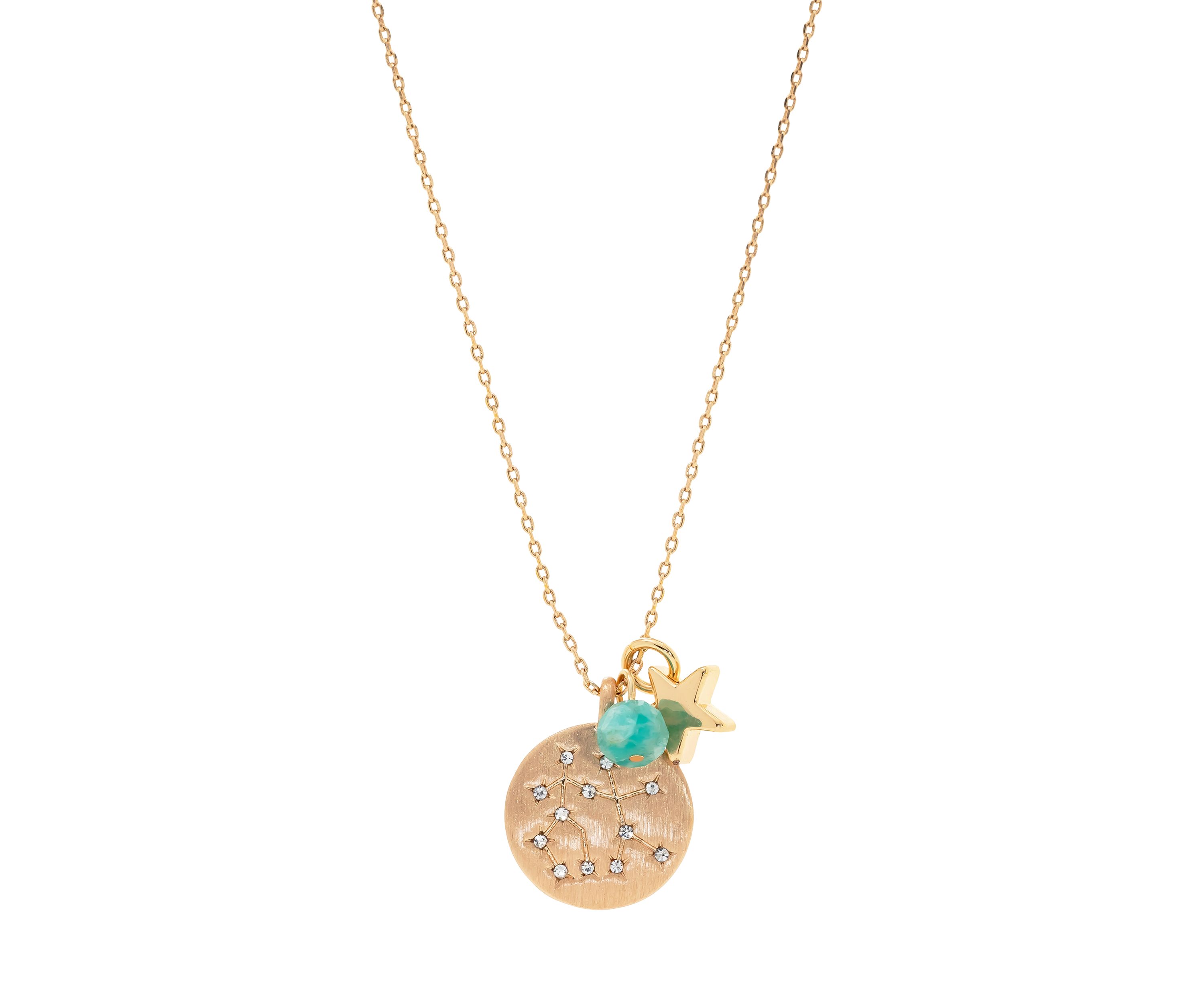  Boxed Zodiac Pendant Disc Necklace 