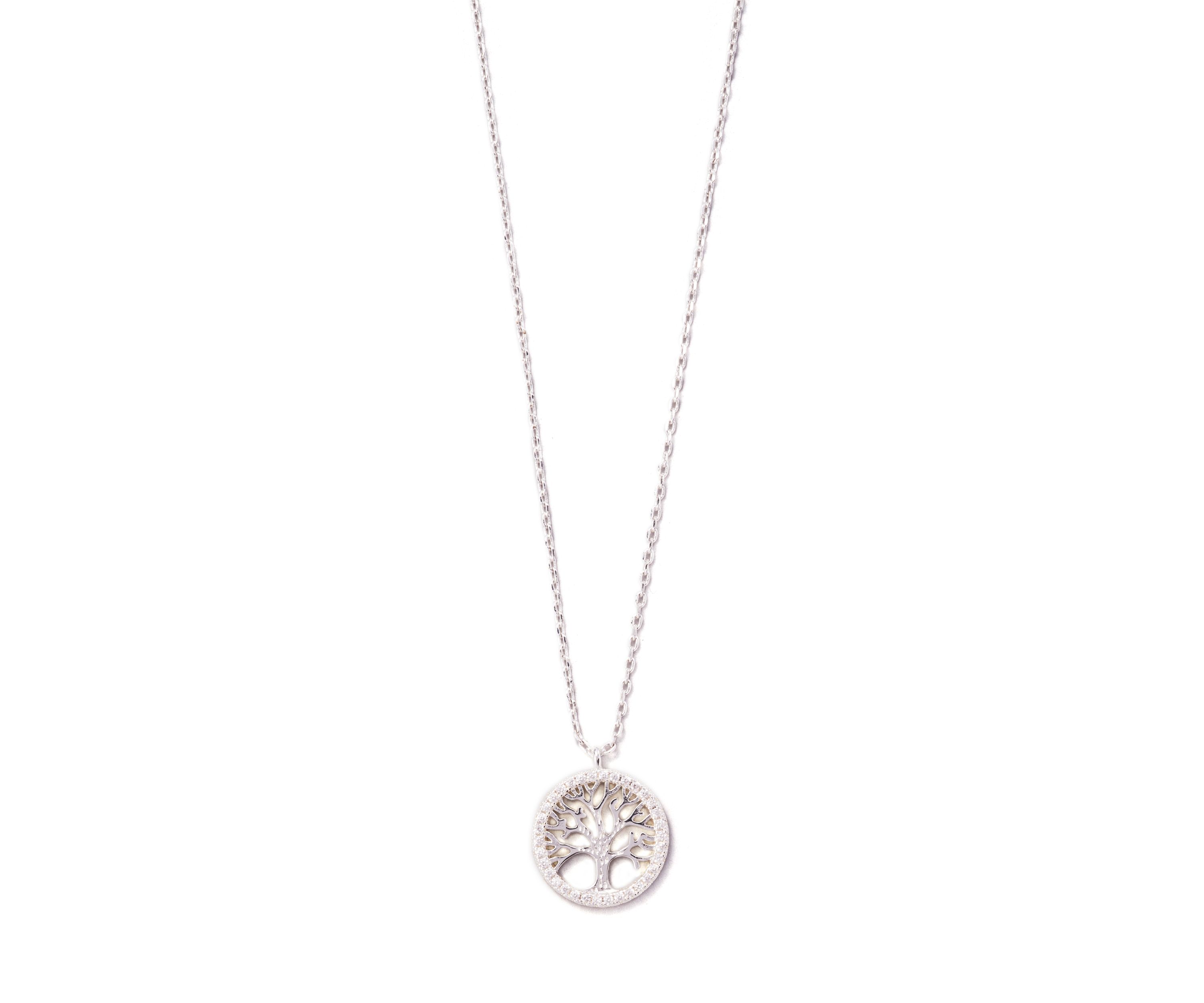  Boxed Silver Tone Tree of Life Pendant Necklace 