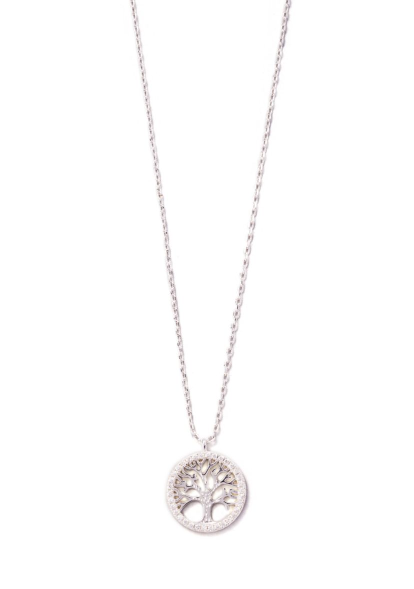  Boxed Silver Tone Tree of Life Pendant Necklace 