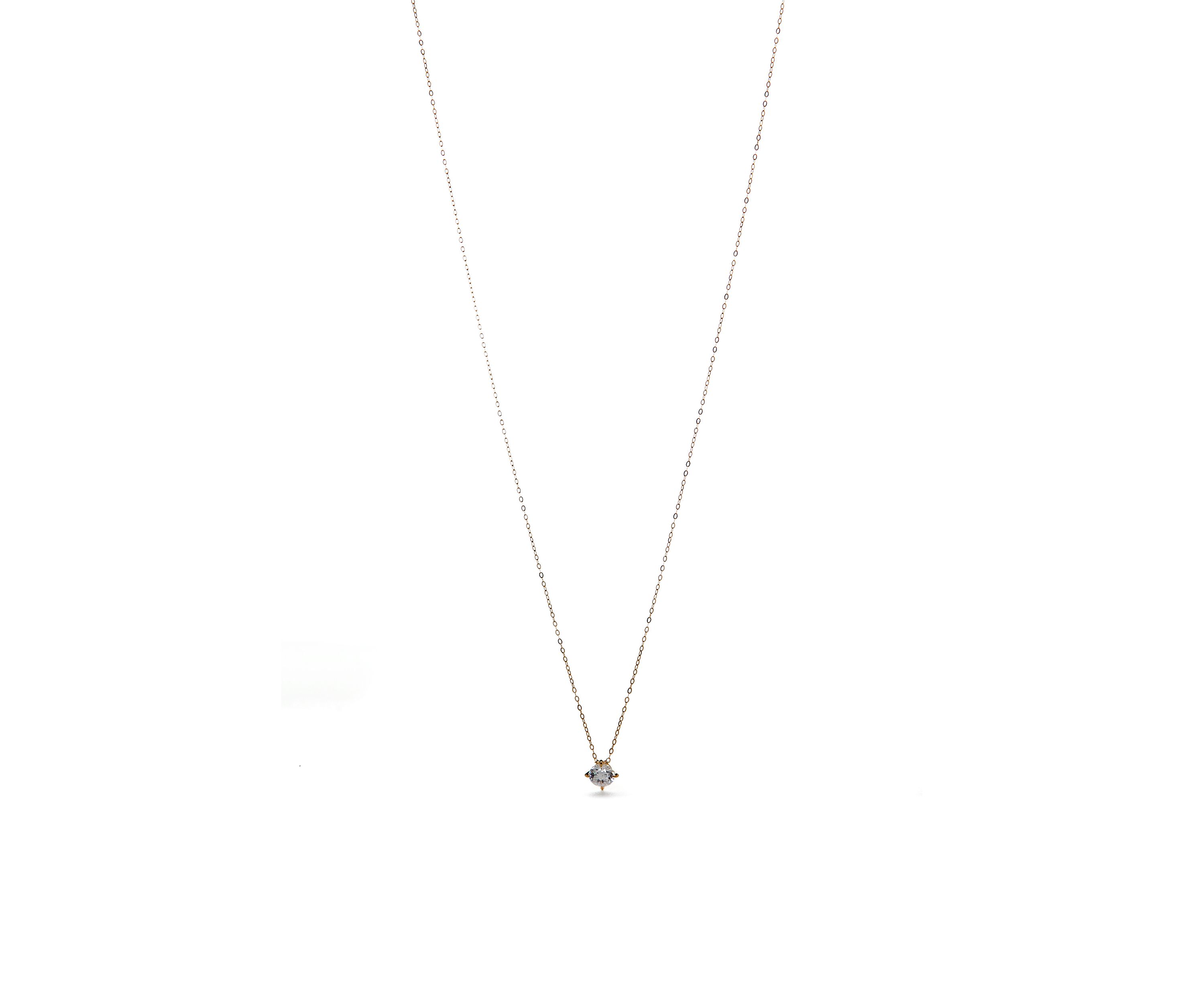 Floating Cubic Zirconia Pendant Necklace