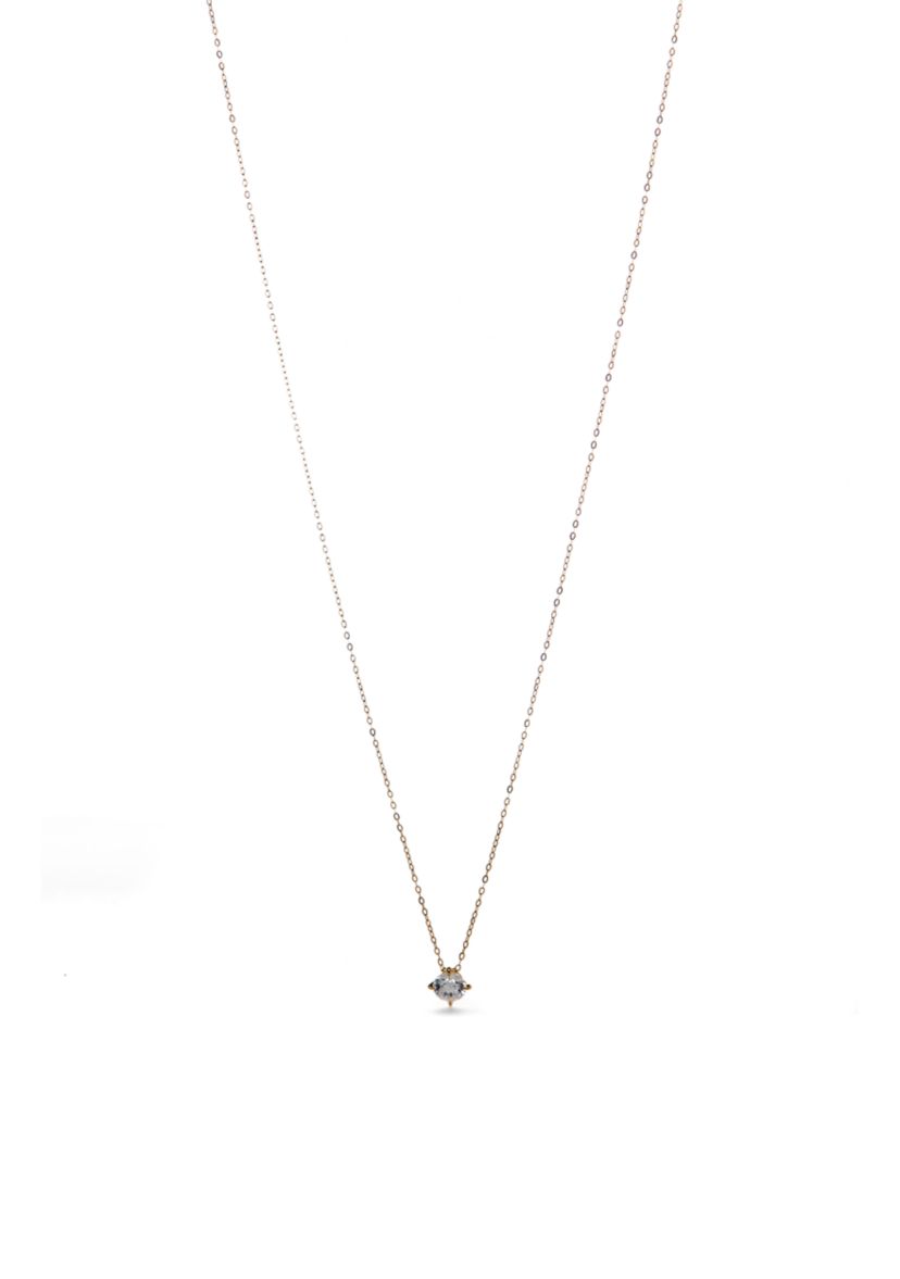 Floating Cubic Zirconia Pendant Necklace