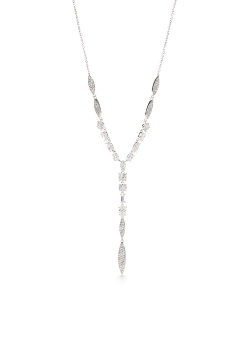 Cobblestone Cubic Zirconia Y Necklace