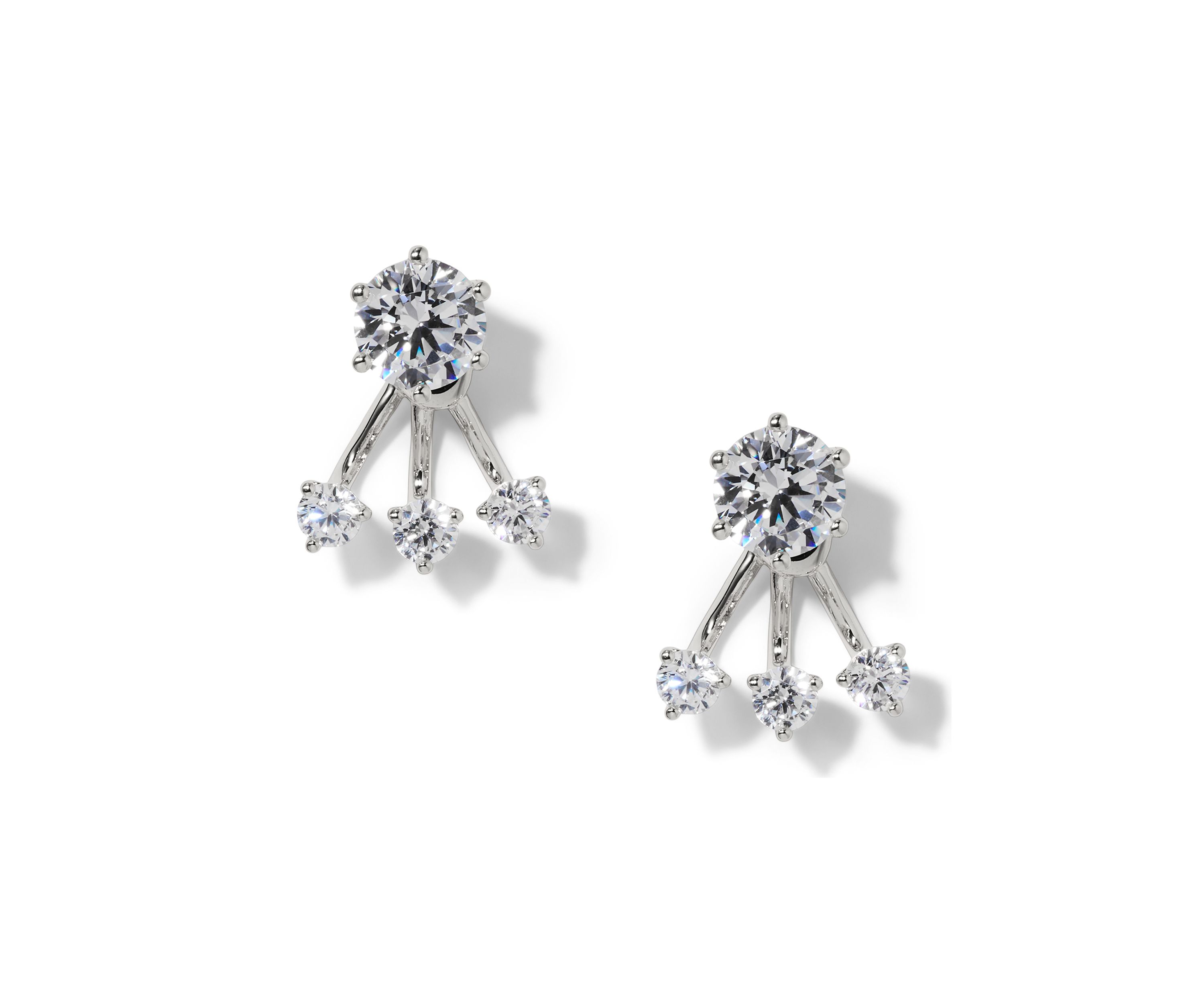 Lab Grown Jacket Earrings