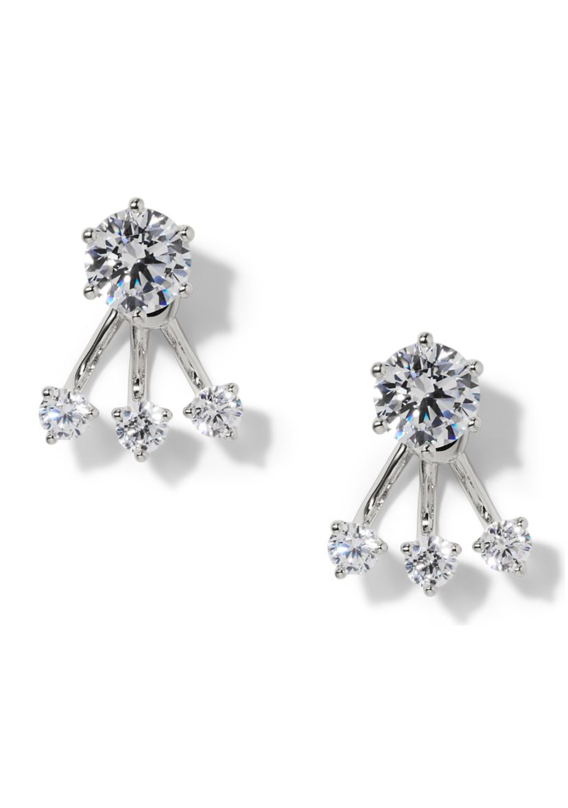 Lab Grown Jacket Earrings