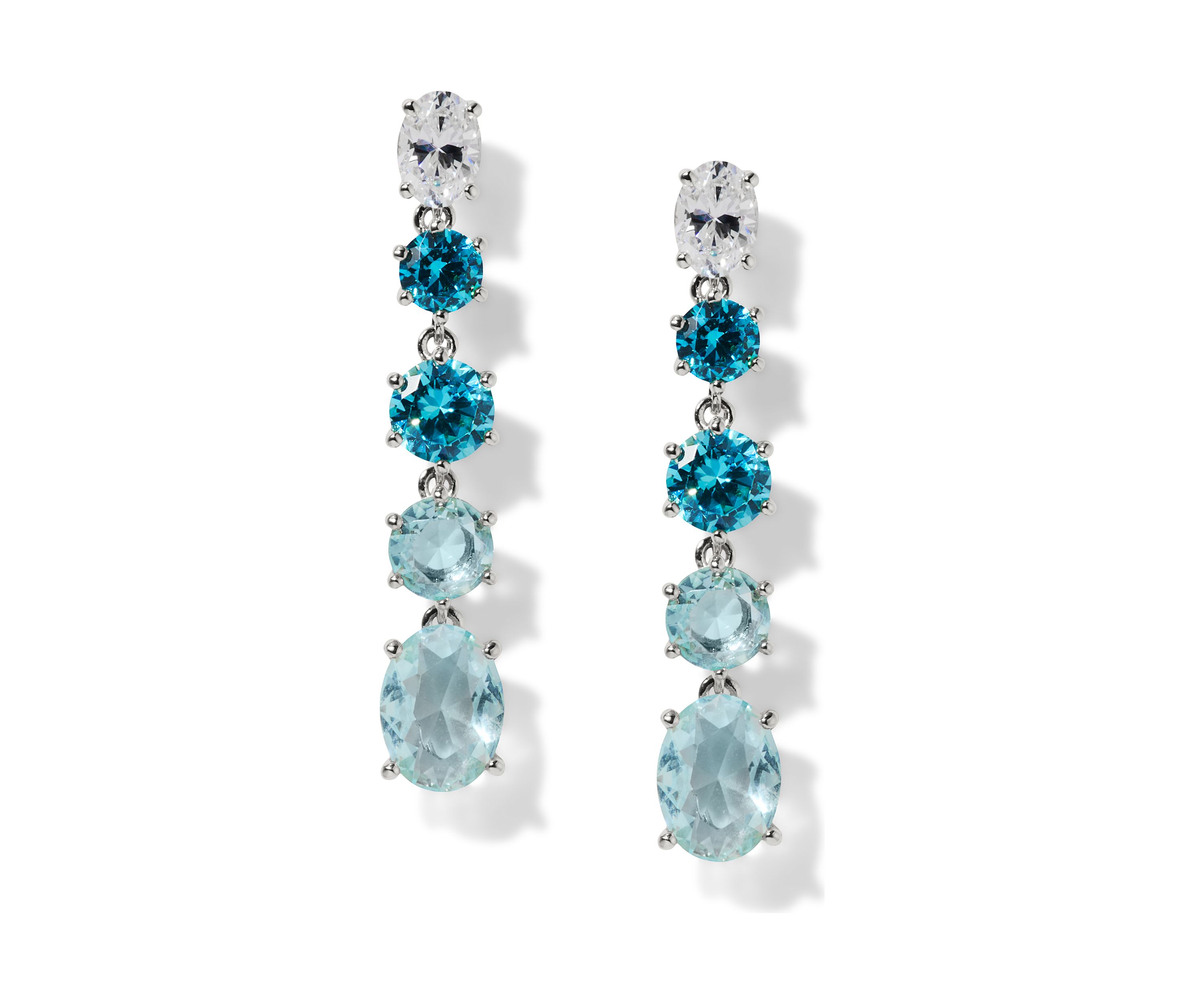 Lab Grown  Natural Beauty Long Linear earrings