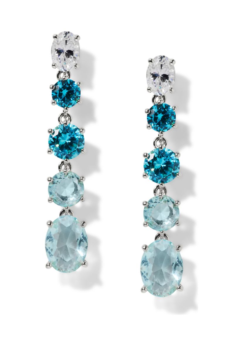 Lab Grown  Natural Beauty Long Linear earrings