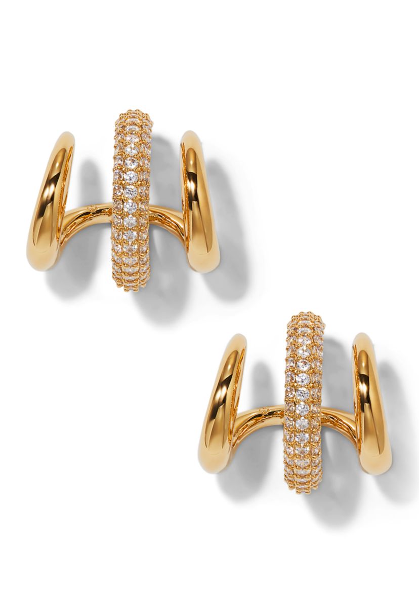 Alma Illusion Hoop Earrings