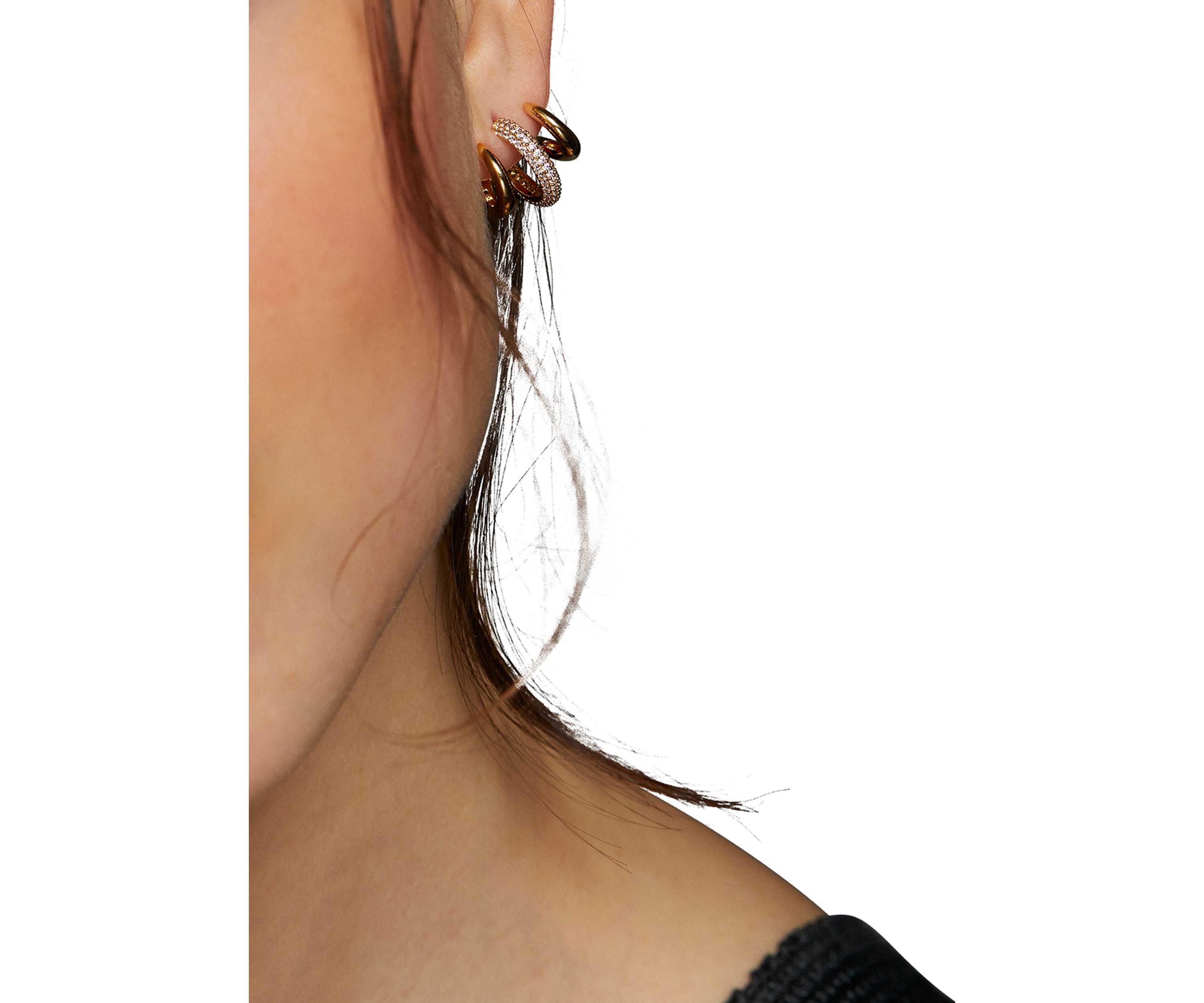 Alma Illusion Hoop Earrings