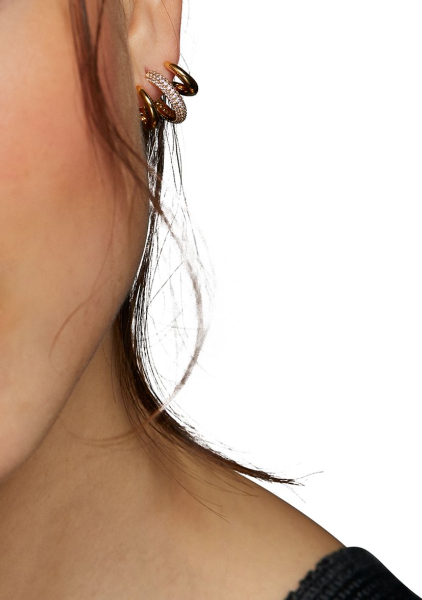 Alma Illusion Hoop Earrings