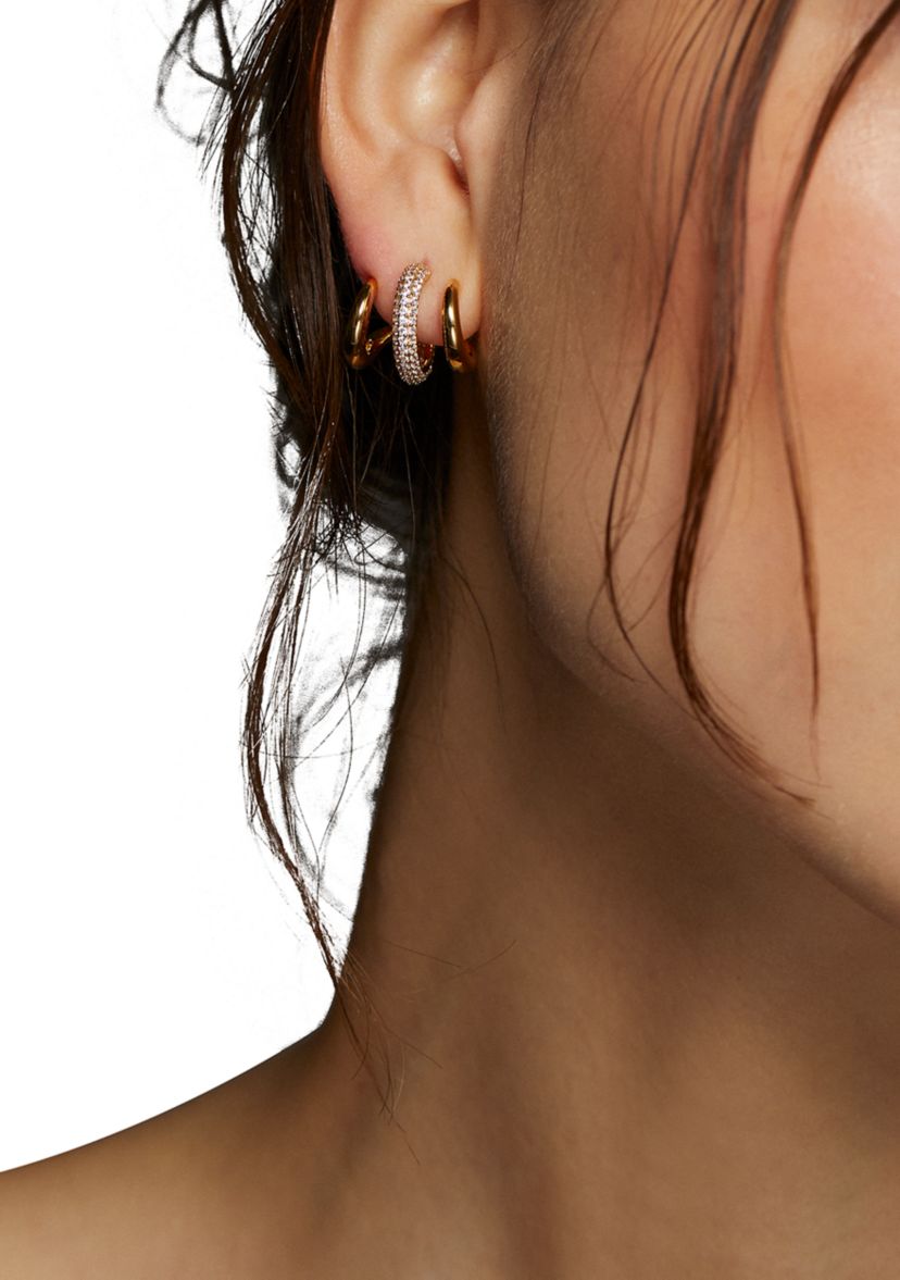 Alma Illusion Hoop Earrings
