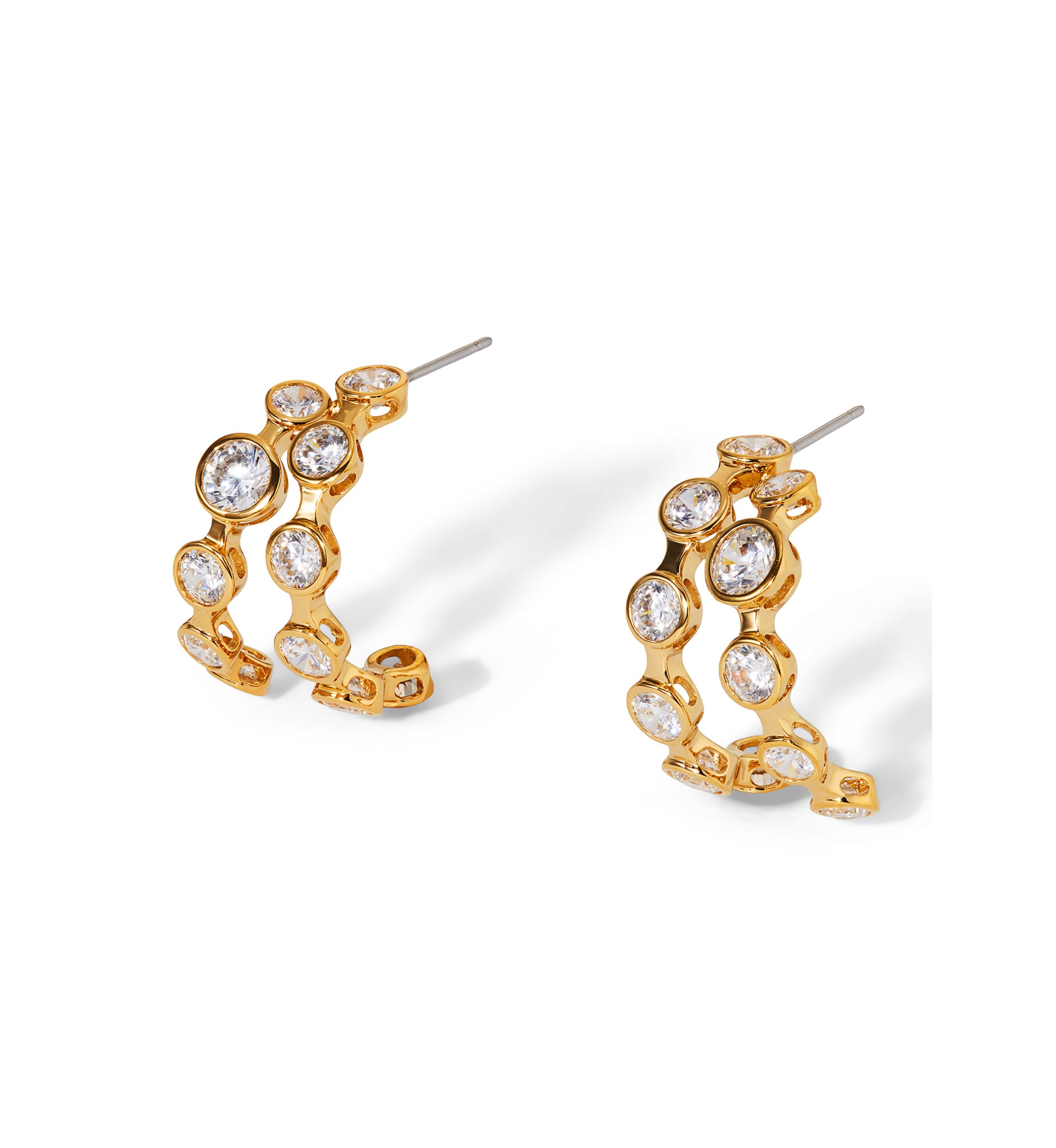 Brooklyn Double Row Hoop Earrings 