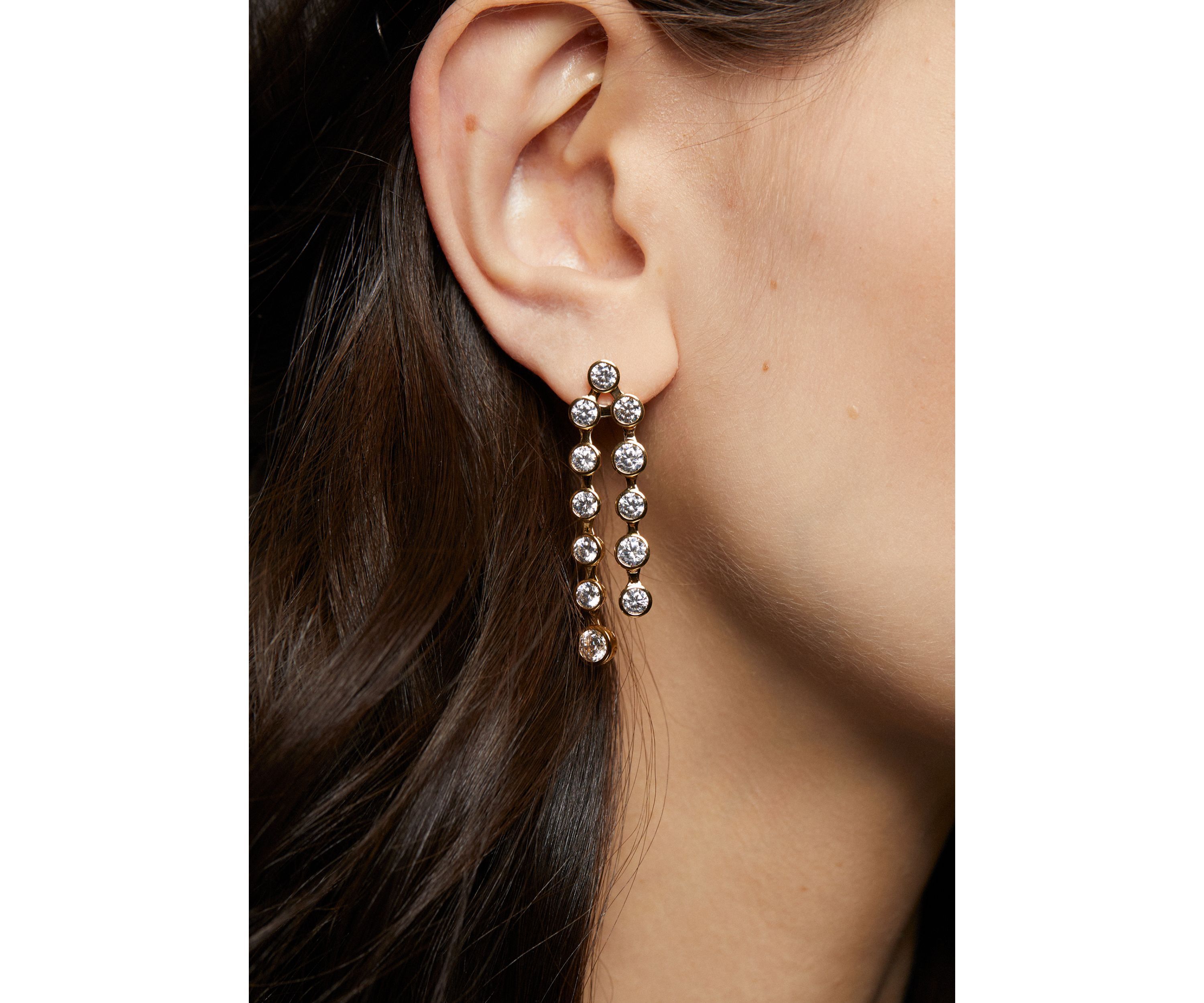 Brooklyn Double Linear Earrings