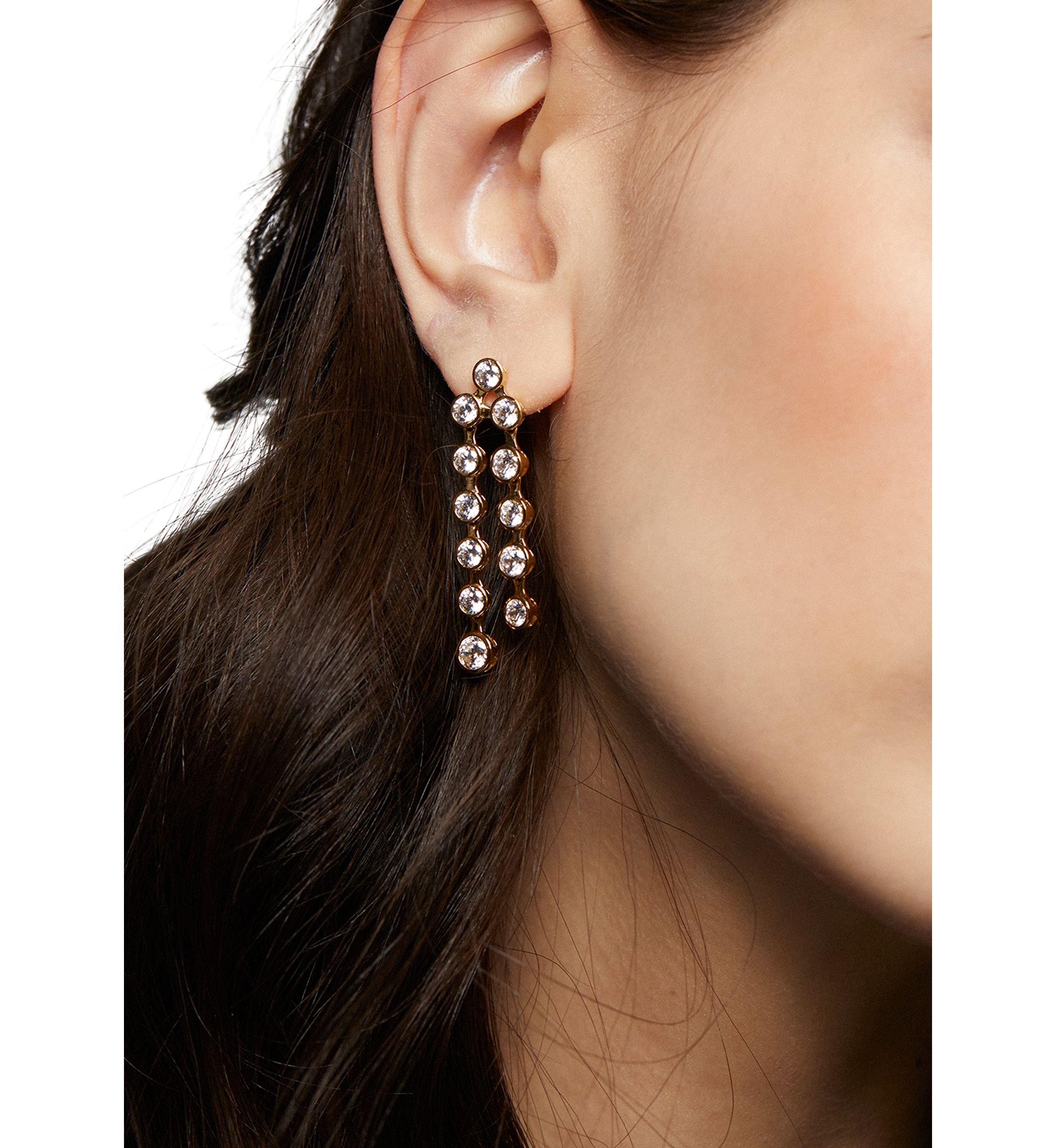 Brooklyn Double Linear Earrings