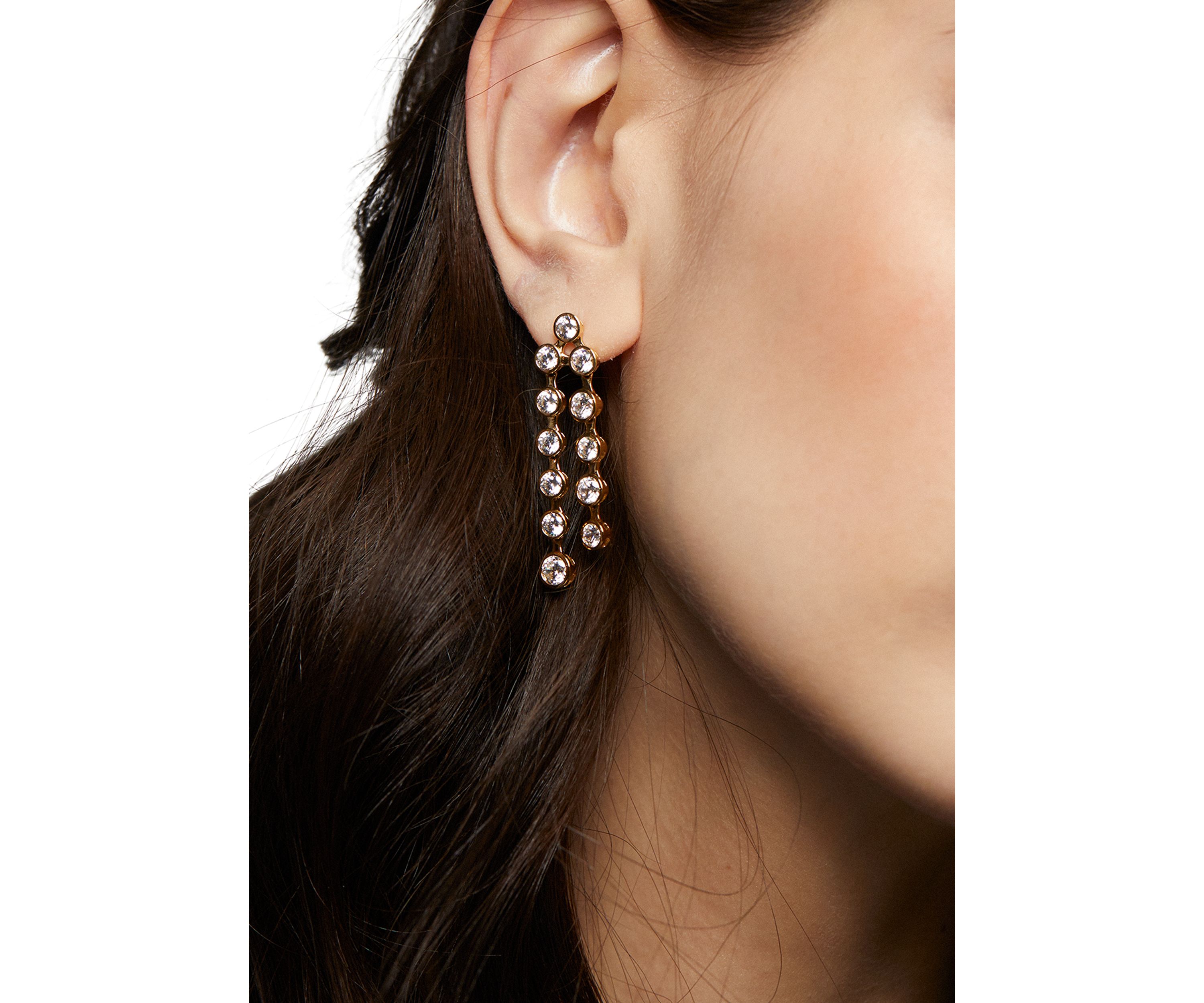 Brooklyn Double Linear Earrings