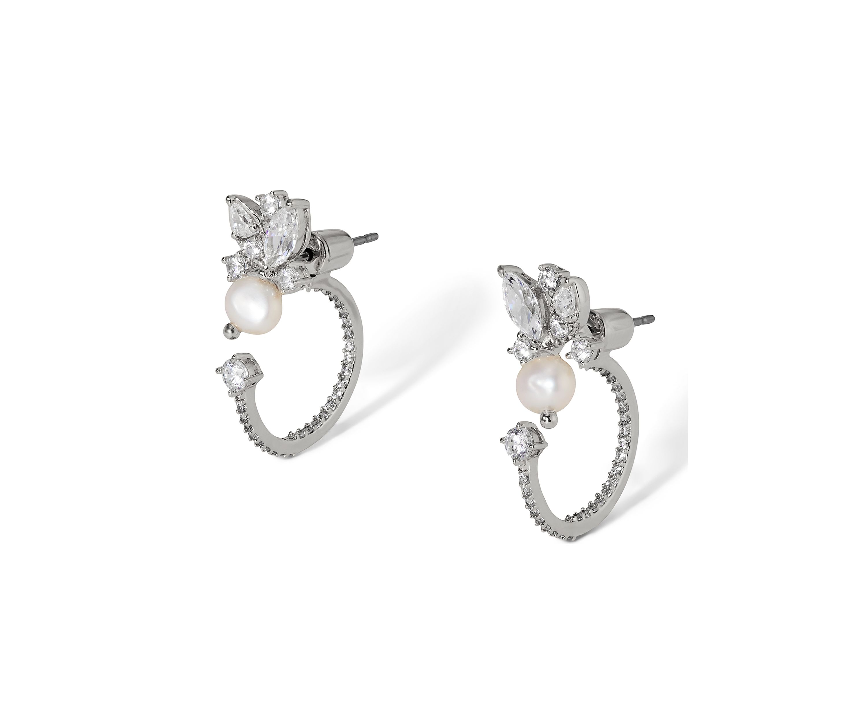 Lab Grown Ravish Jacket Hoop Earrings