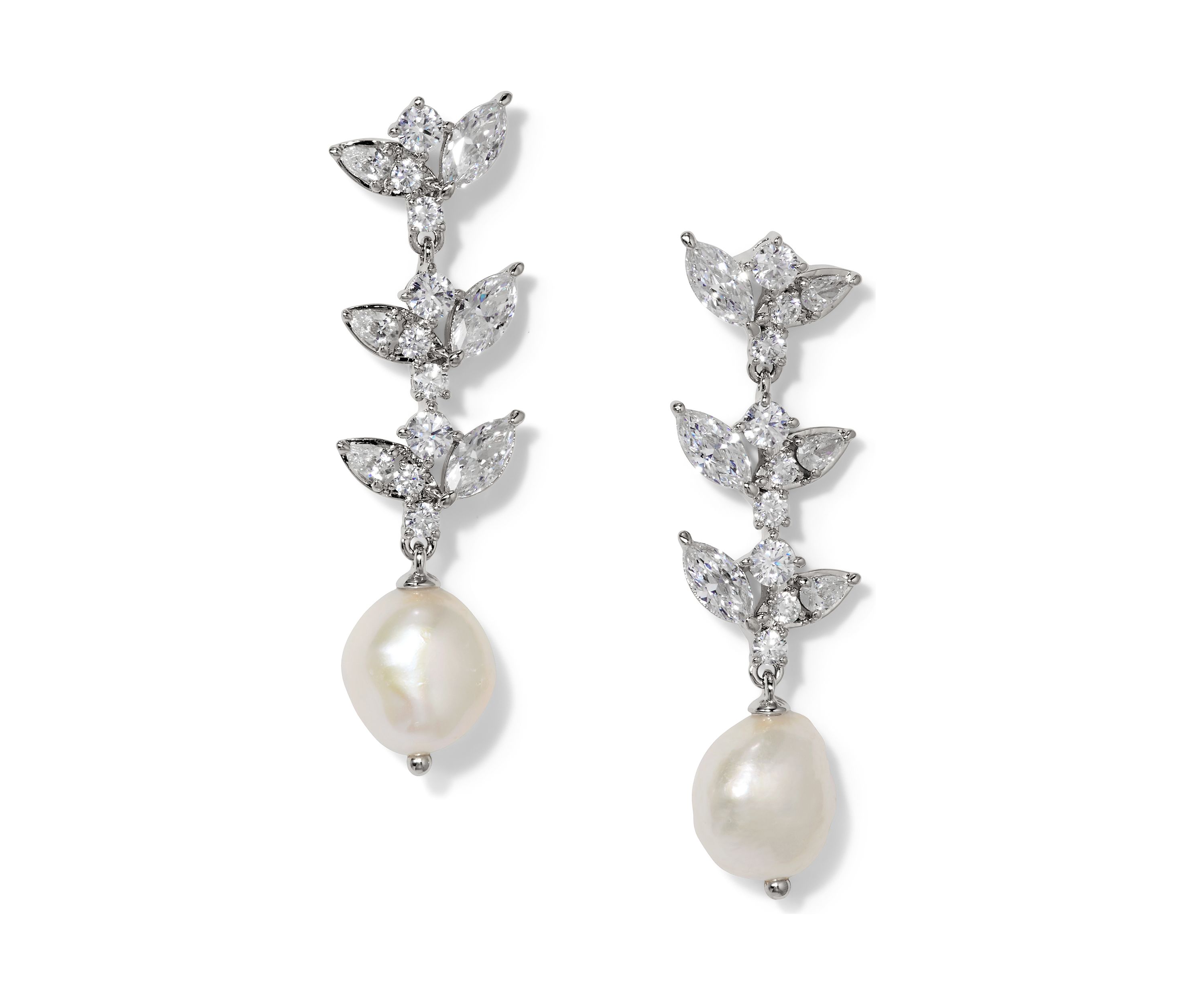 Lab Grown Ravish Linear Drop Earrings