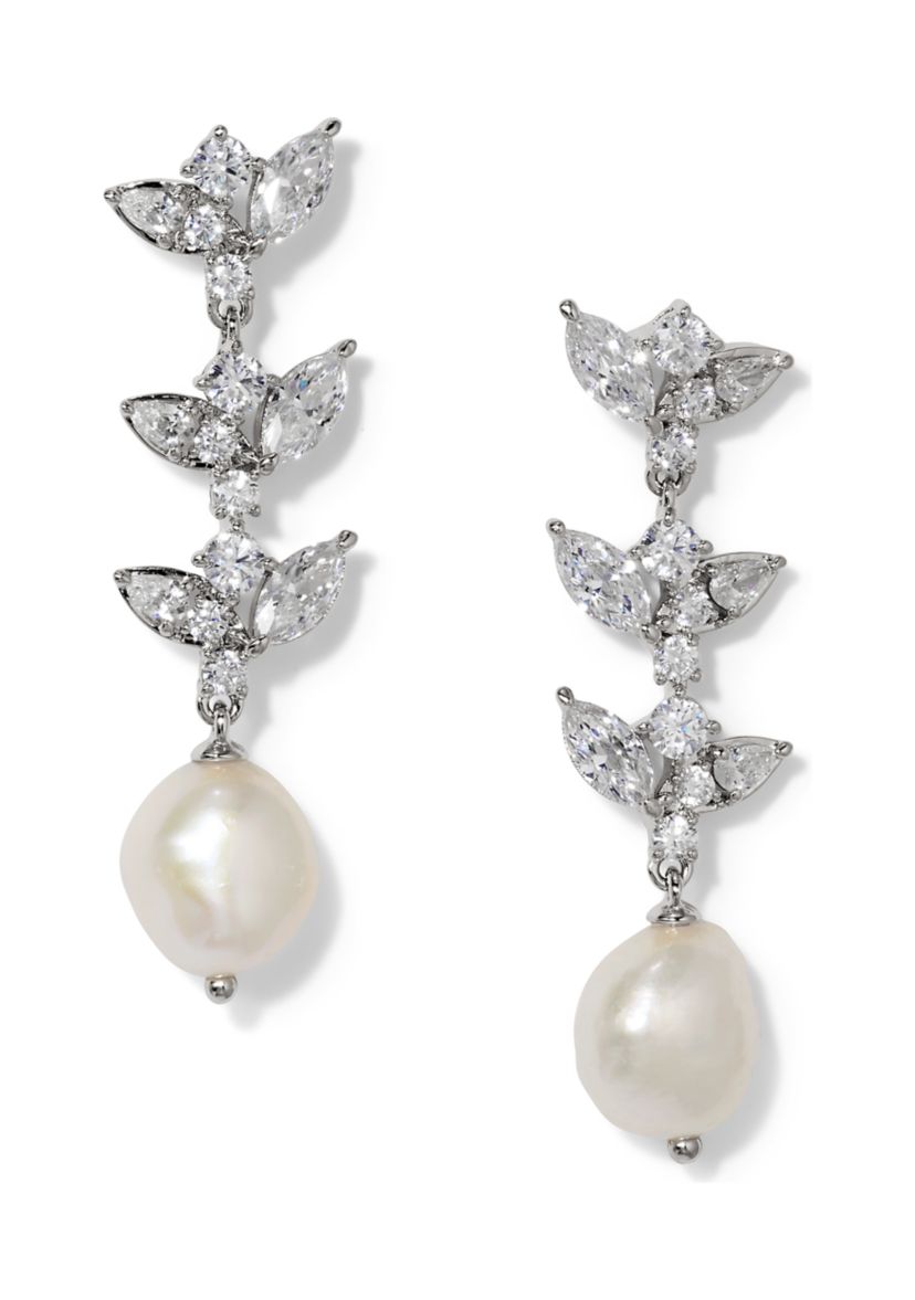 Lab Grown Ravish Linear Drop Earrings