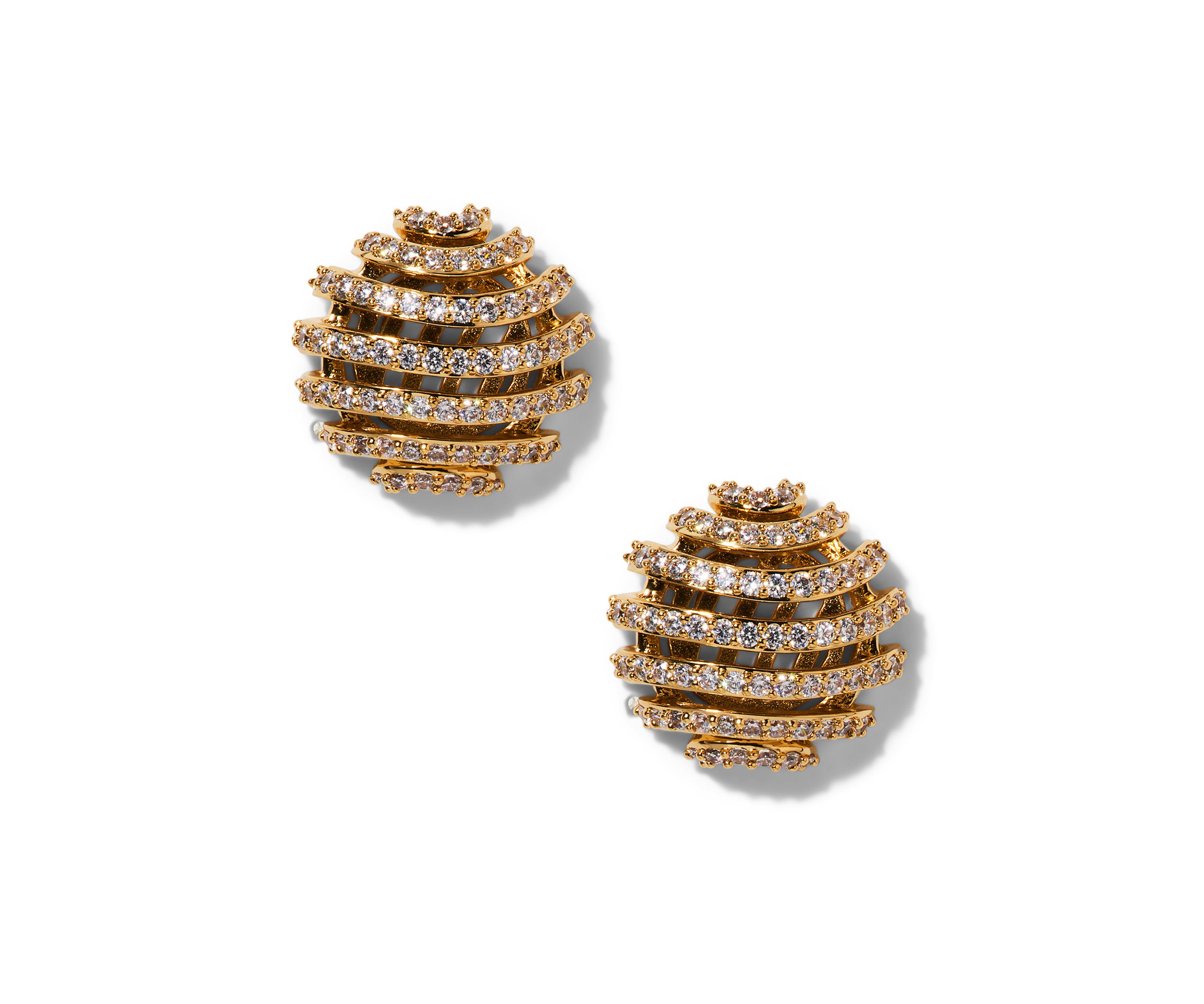 Pisa Open Pavé Stud Earrings