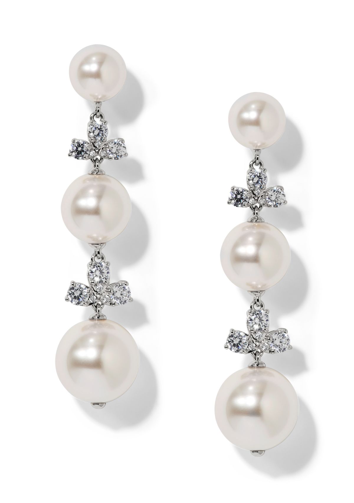 Venus Pearl Linear Earrings