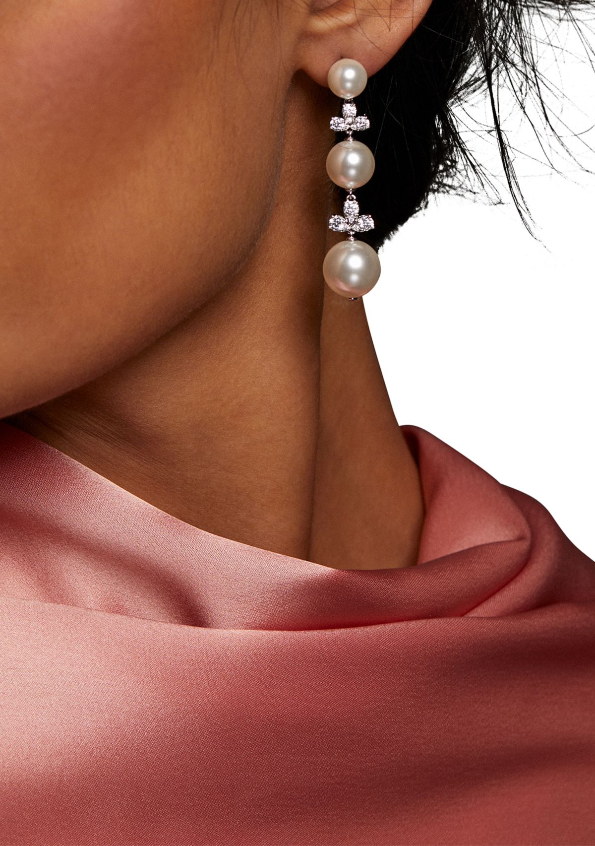 Venus Pearl Linear Earrings