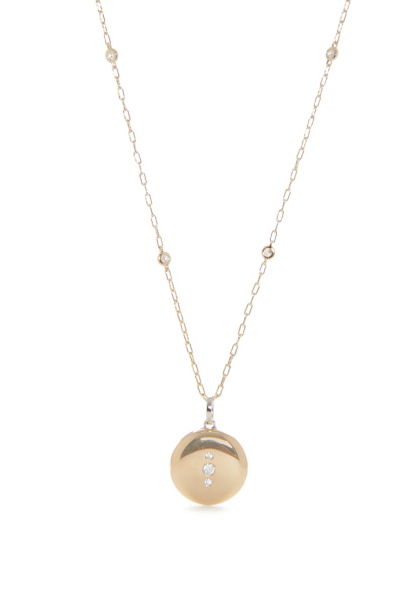 2 Way Circle Pendant Necklace