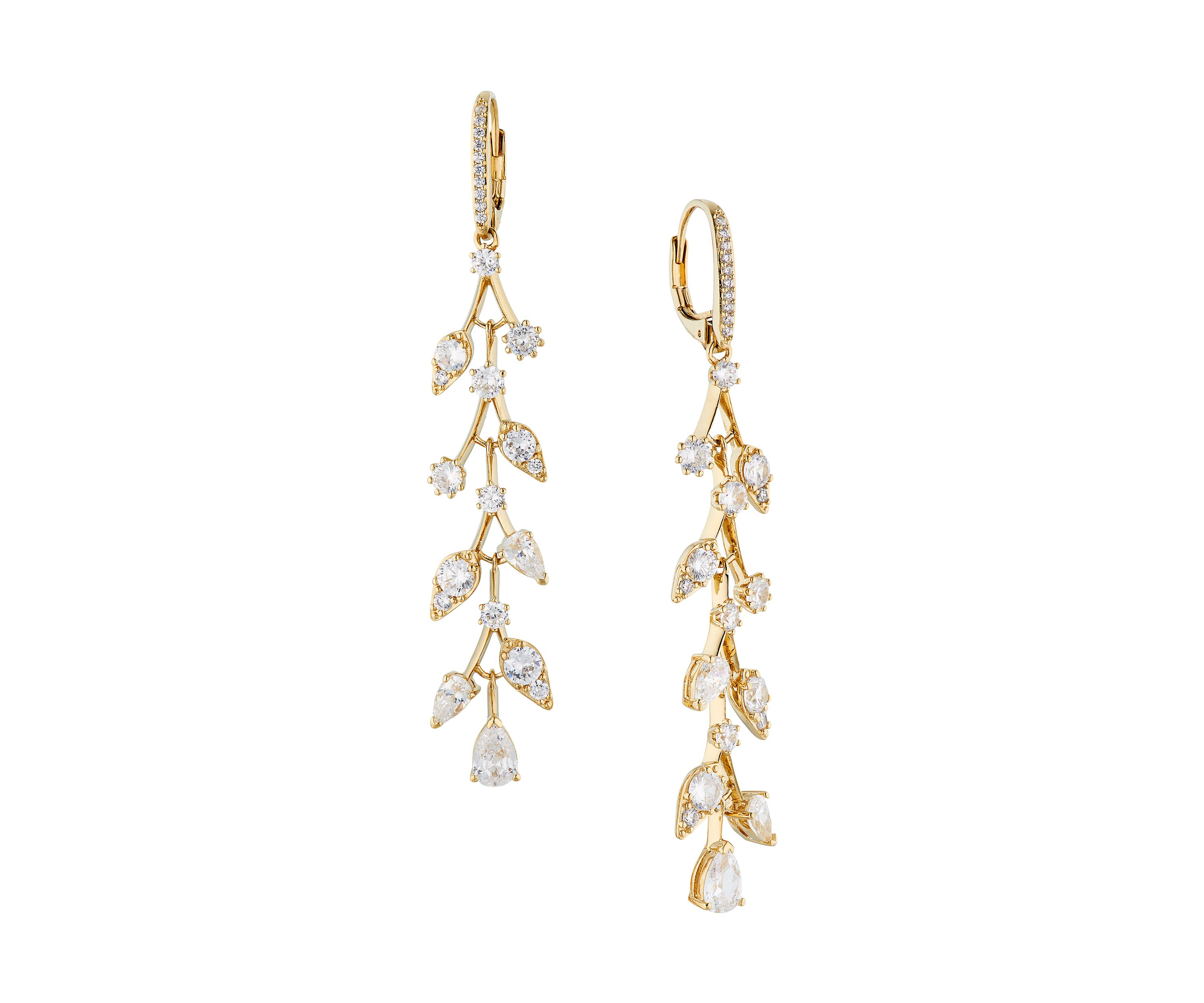 Olivia Long Lever Back Earrings