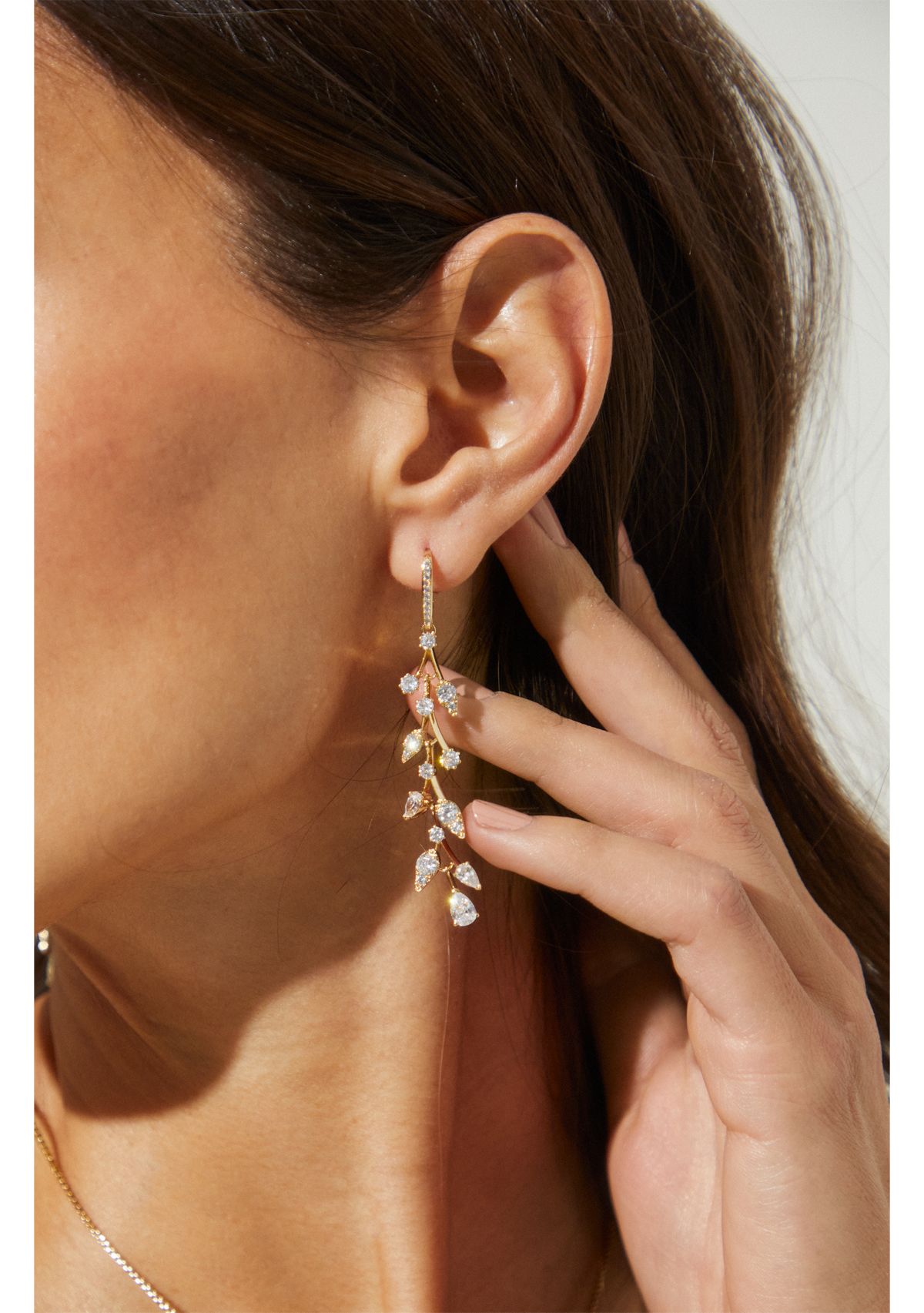 Olivia Long Lever Back Earrings
