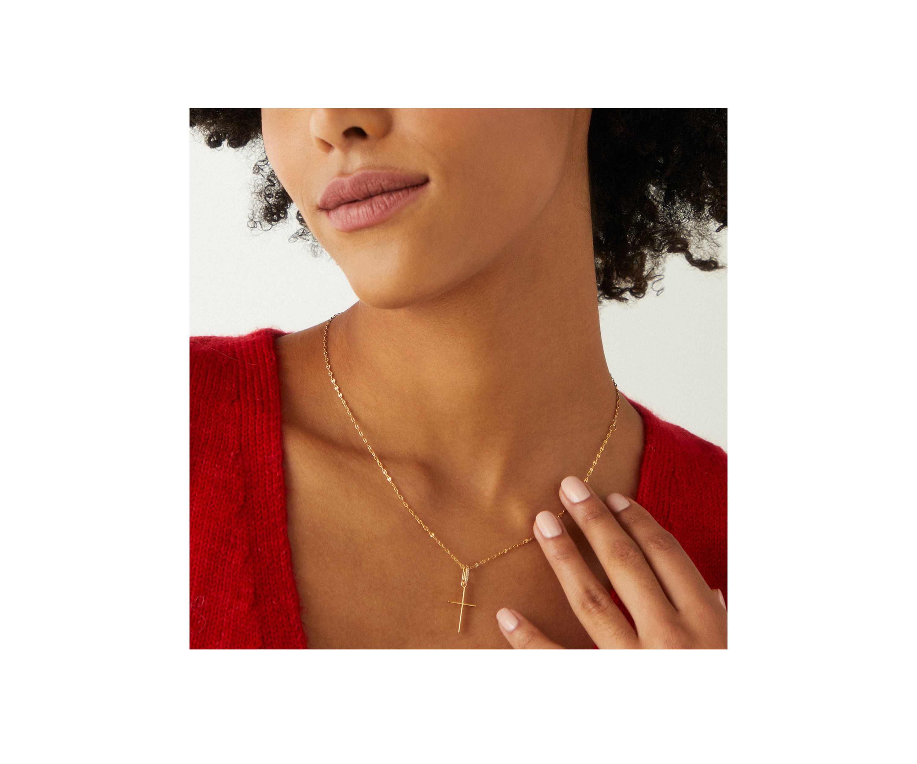 Large Cross Pendant Necklace
