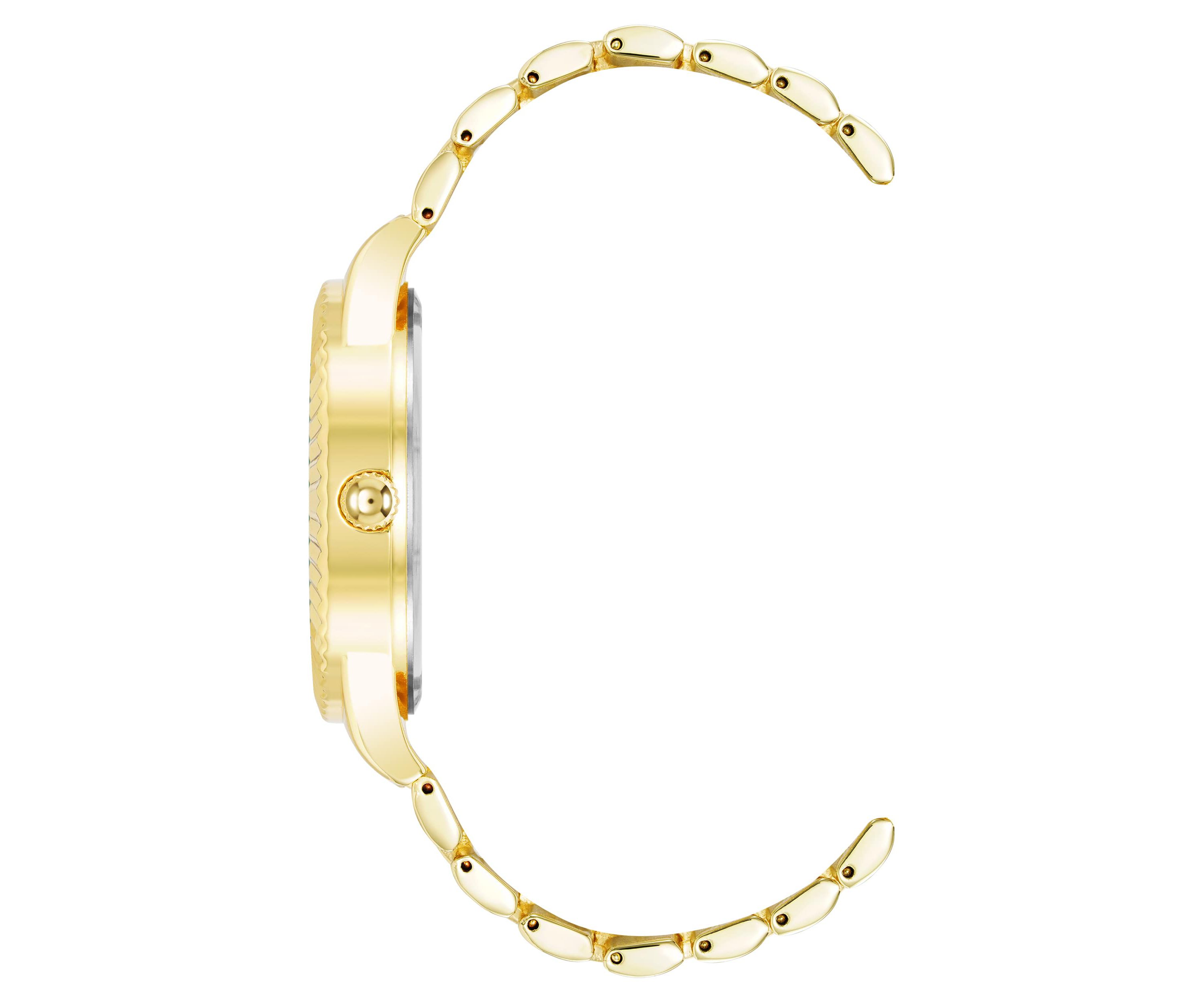 Steve Madden Mens Coin Edge Gold-Tone Alloy Metal Watch, 44mm