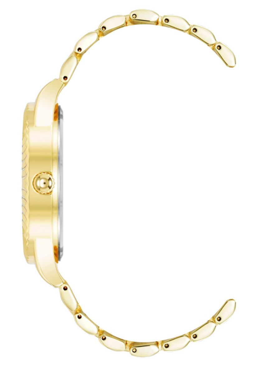 Steve Madden Mens Coin Edge Gold-Tone Alloy Metal Watch, 44mm
