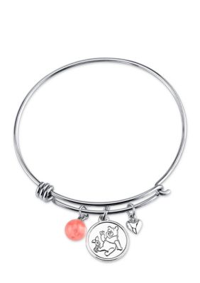 Belk Silverworks Stainless Steel Disney Winnie The Pooh Bangle Bracelet Belk